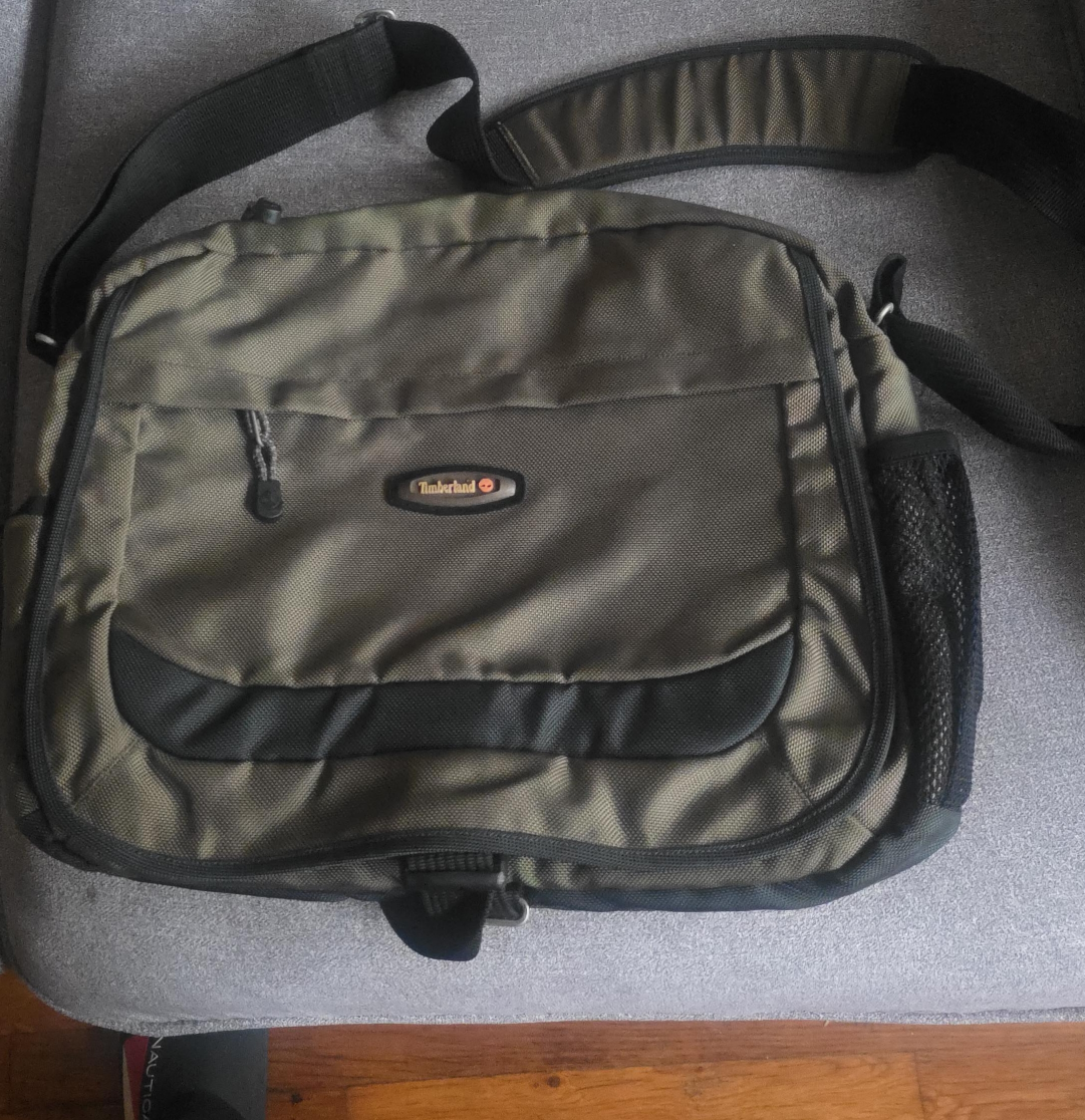 Timberland Olive Messenger Bag