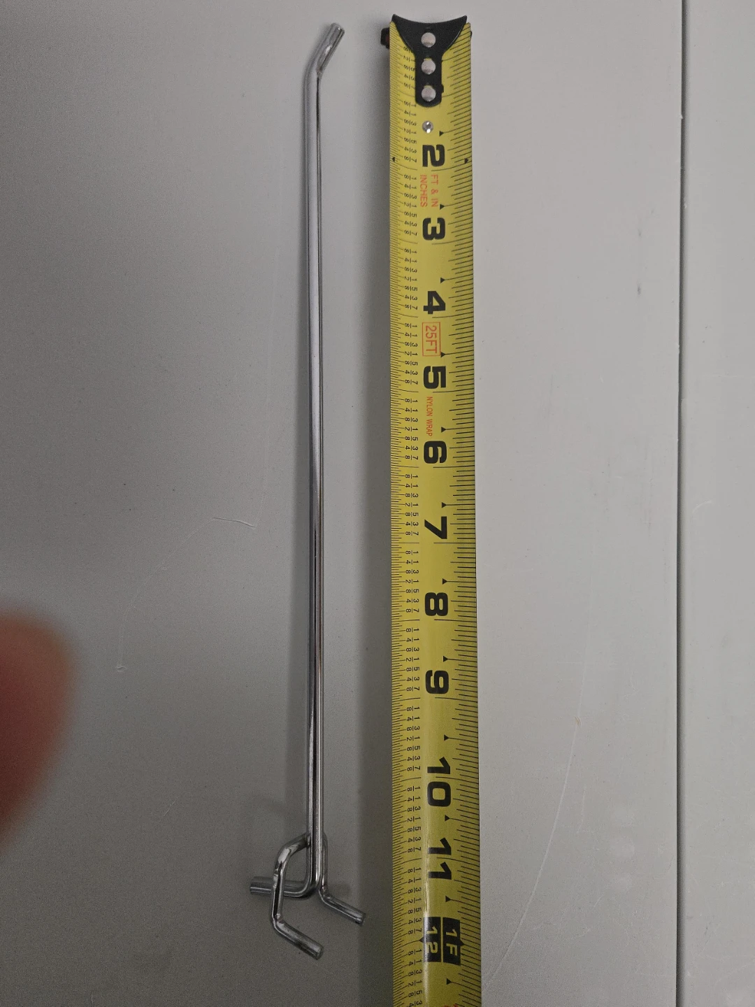 Chrome Pegboard Display Hook