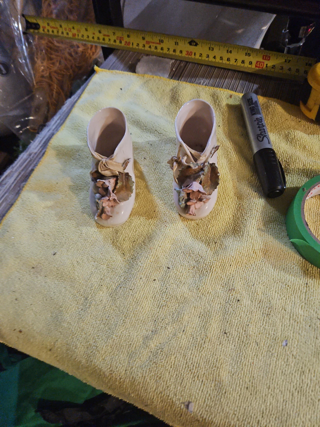 Vintage Ceramic Decorative Shoes