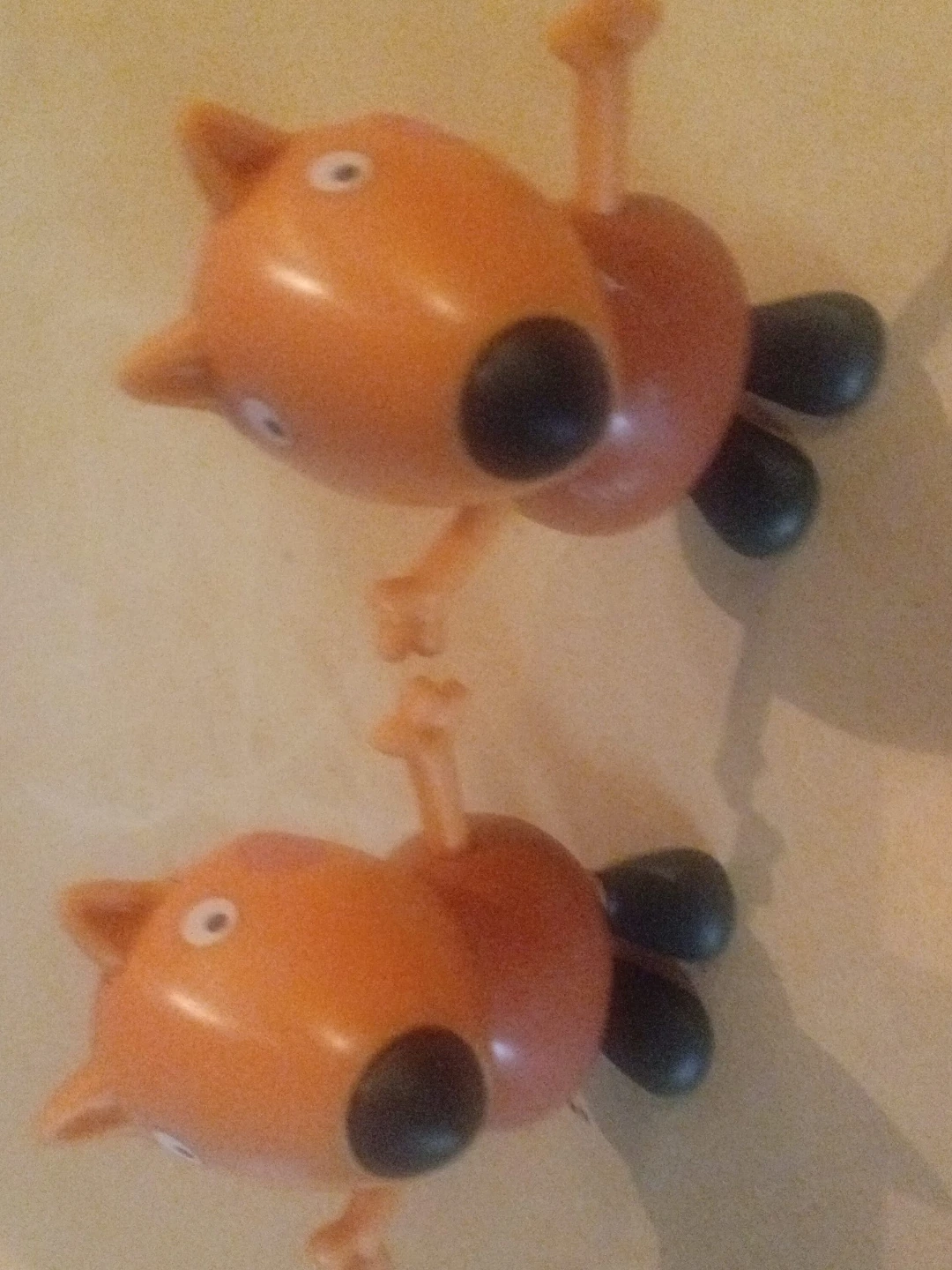 Two Peppa Pig Freddy Fox figures