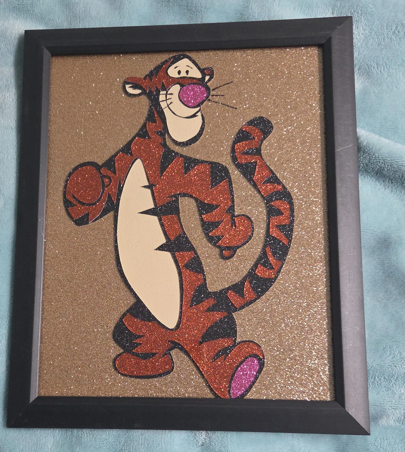 Disney Tigger Framed Glitter Art