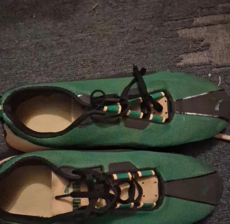Puma Green and Black Sneakers