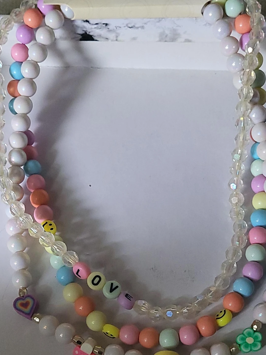 Colorful Pastel Beaded Necklace