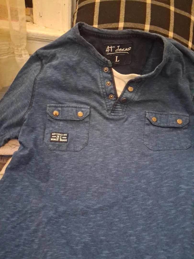 AT Jeans Men's Henley Shirt
