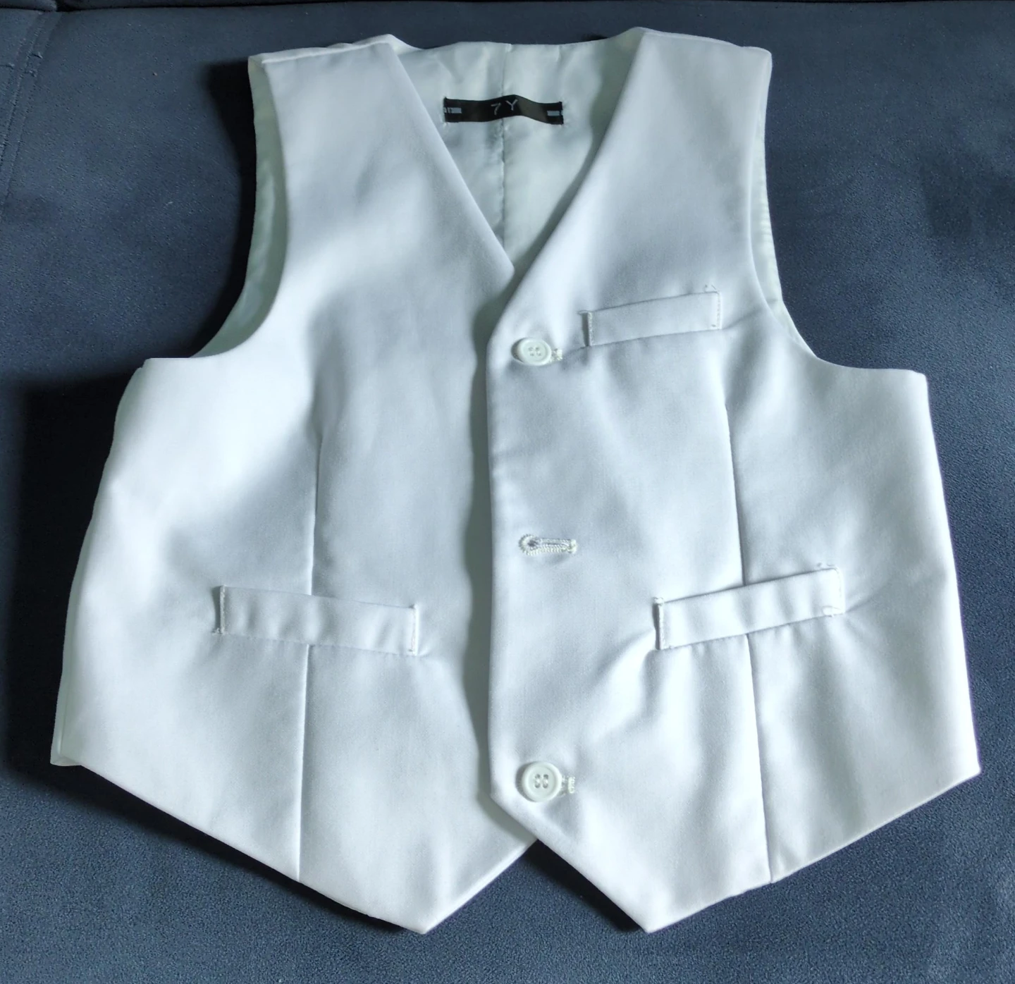 White Dress Vest for Kids