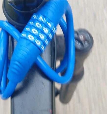 Blue Combination Cable Lock
