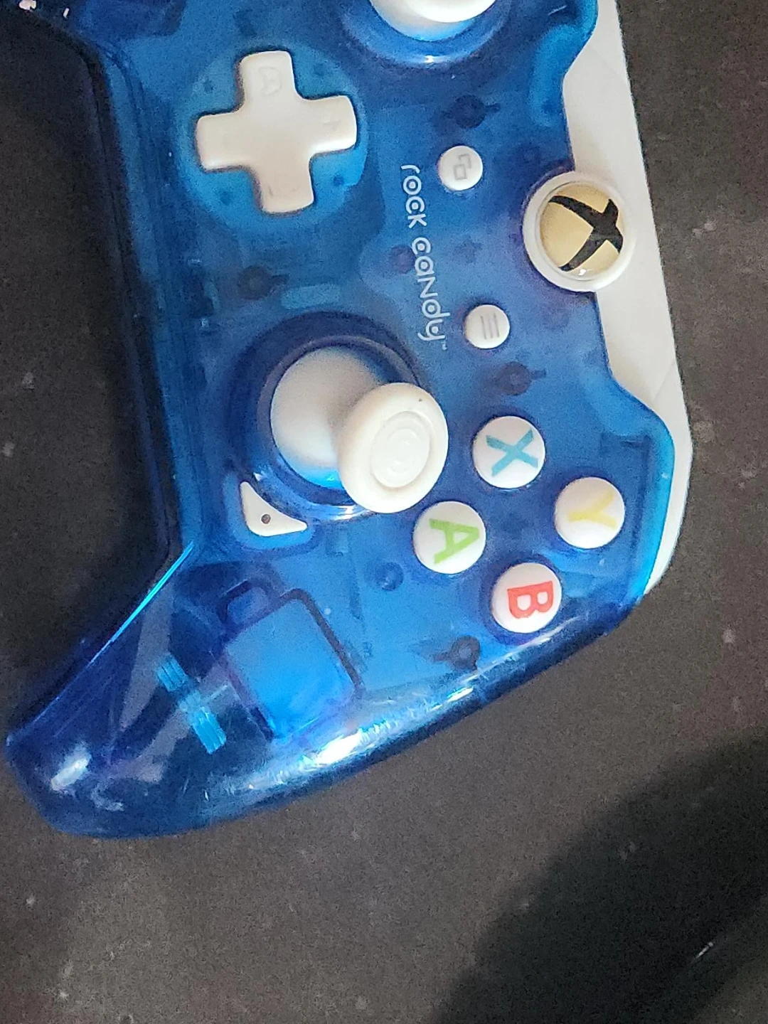 Rock Candy Blue Wired Xbox Controller