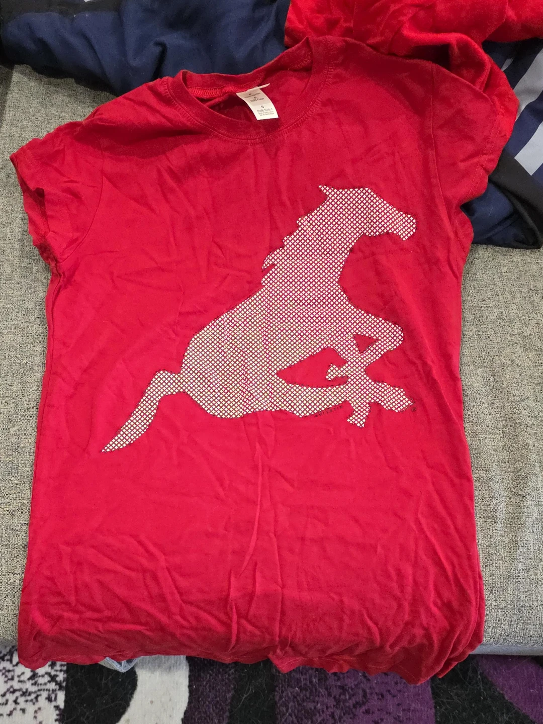 Mustang red graphic t-shirt