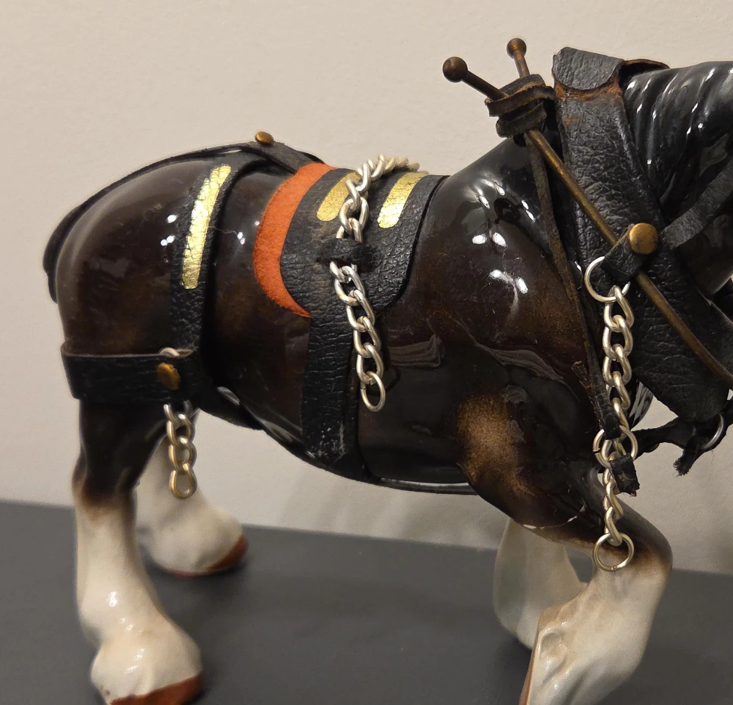 Ceramic Draft Horse Figurine