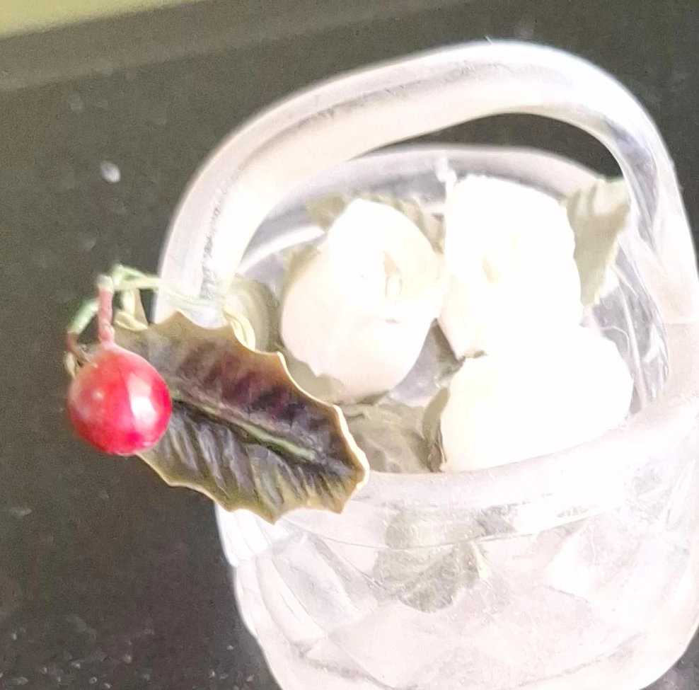 Small Glass Decorative Basket