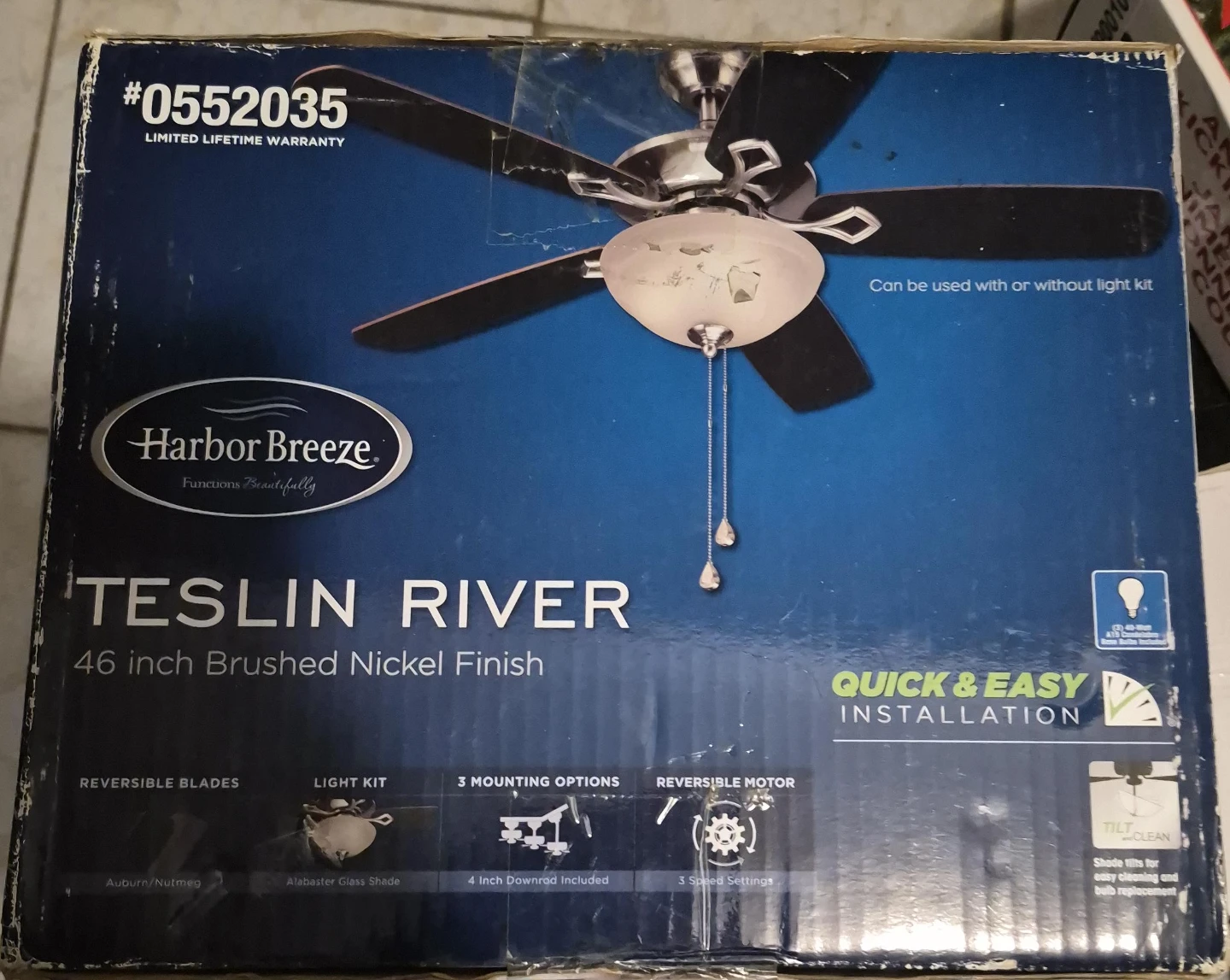 Harbor Breeze Teslin River 46-inch Ceiling Fan