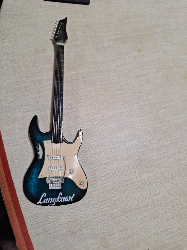 Langkawi souvenir guitar miniature