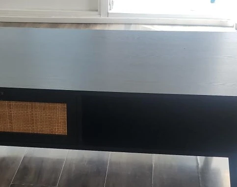 Black Rattan Coffee Table