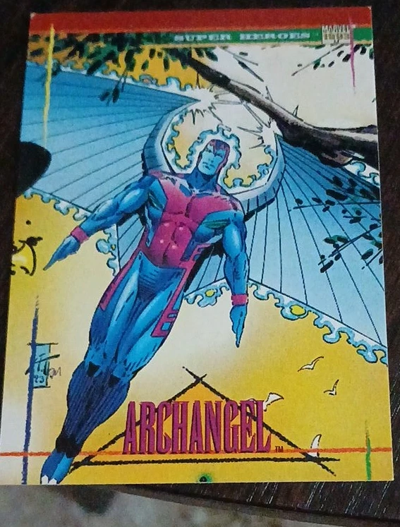 1993 Marvel Super Heroes Archangel Trading Card