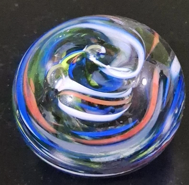 Decorative Swirled Glass Paperweight