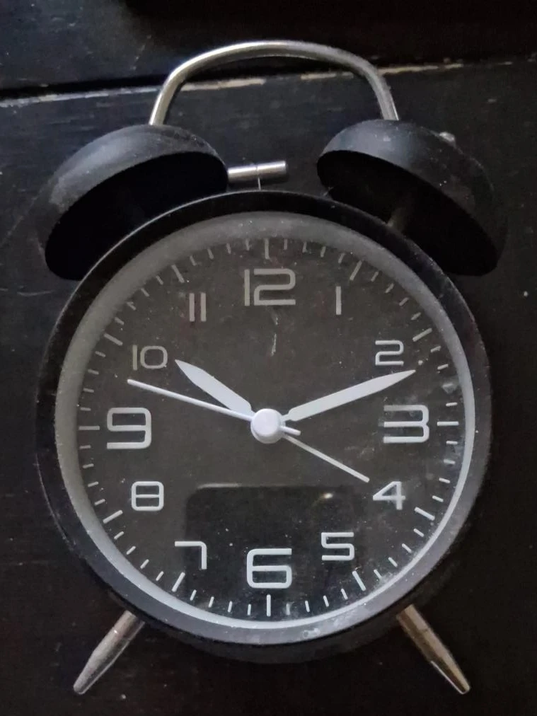 Black Twin Bell Alarm Clock