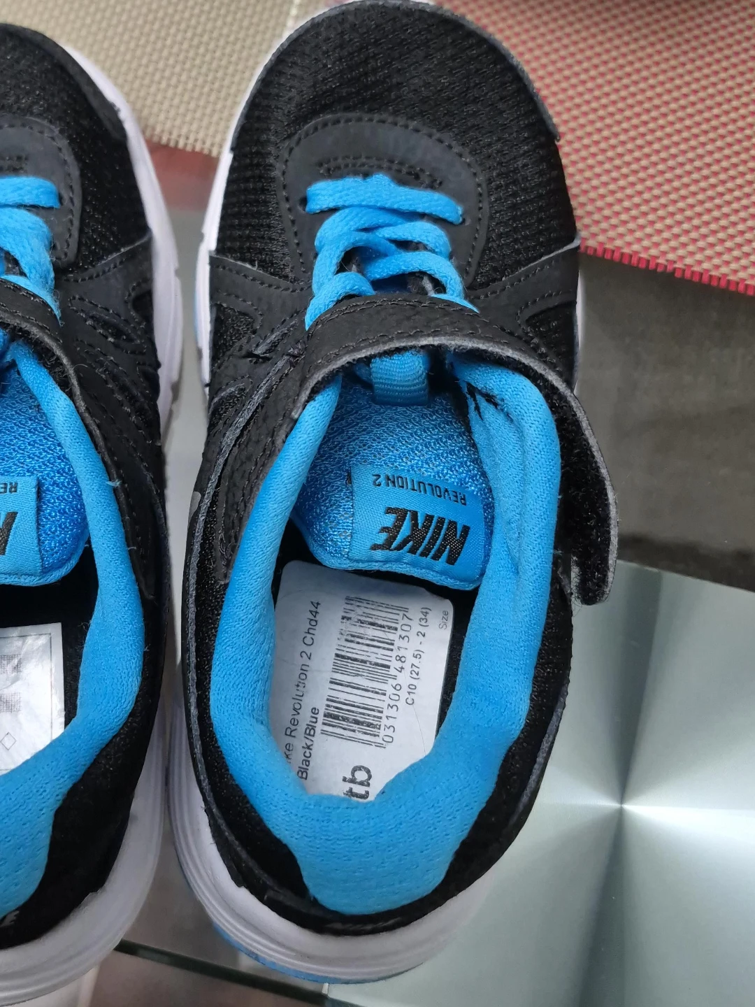 Nike Revolution 2 Kids Shoes - Black and Blue
