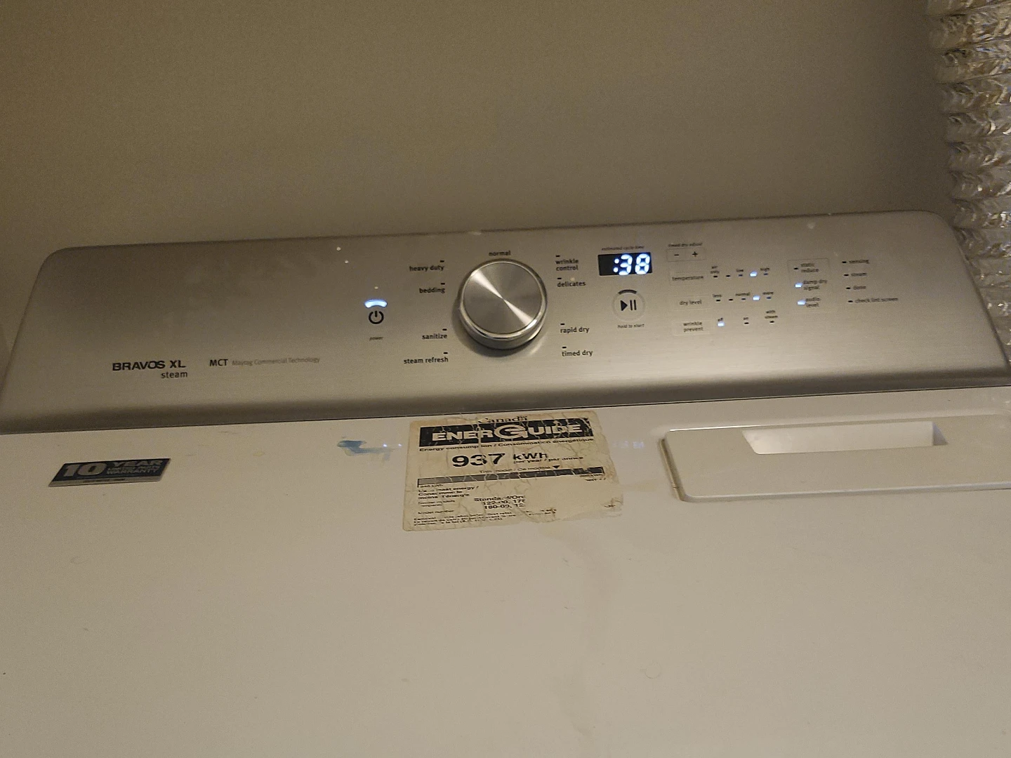 Maytag Bravos XL Steam Dryer