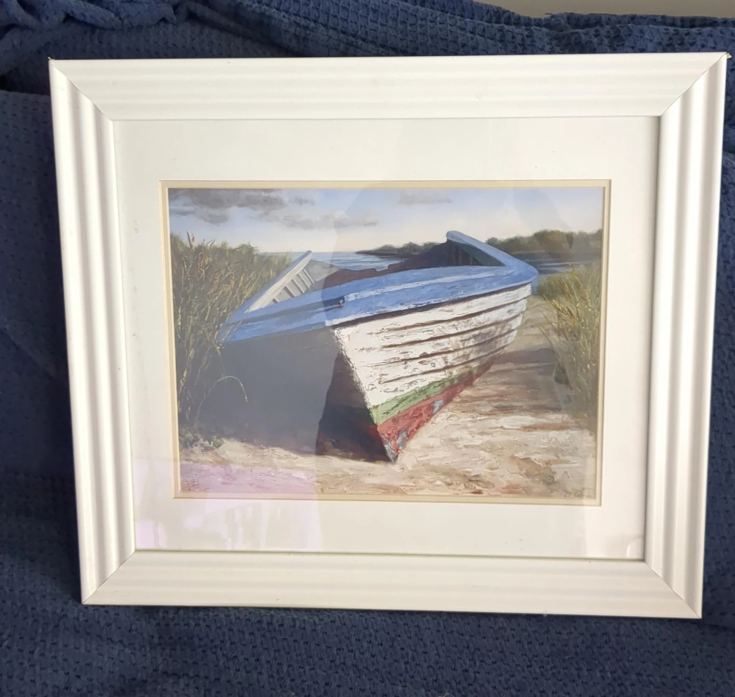 Framed Coastal Boat Print