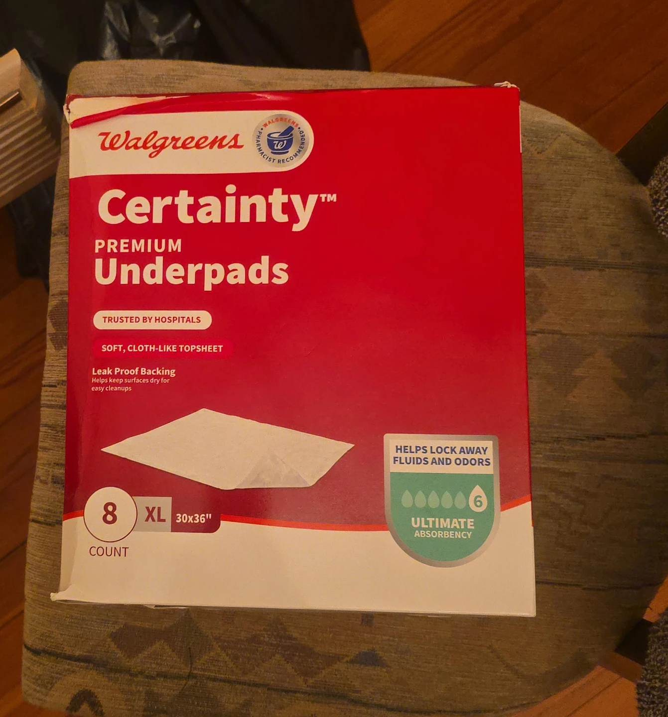 Walgreens Certainty Premium Underpads XL 8 Count