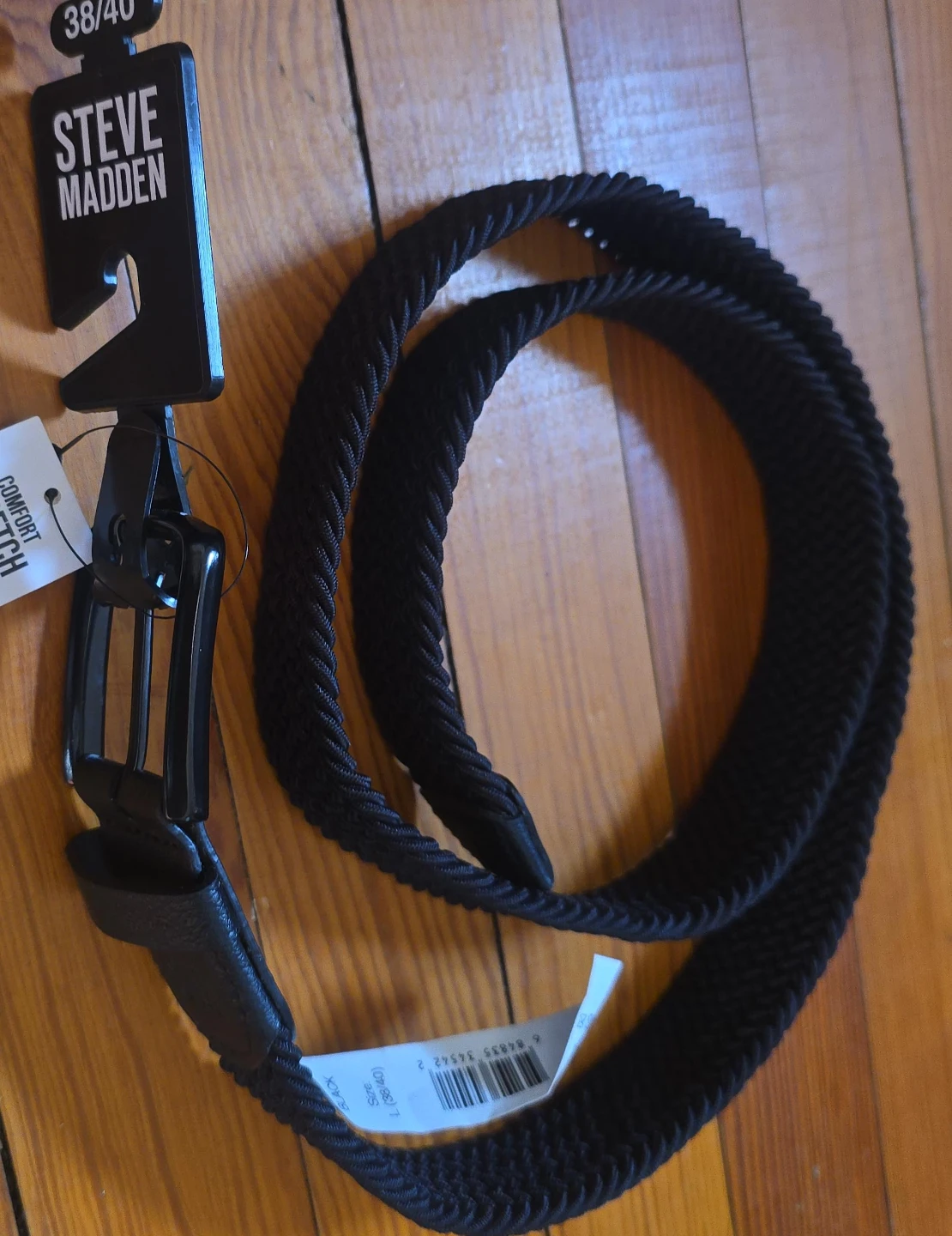 Steve Madden Comfort Stretch Belt Black