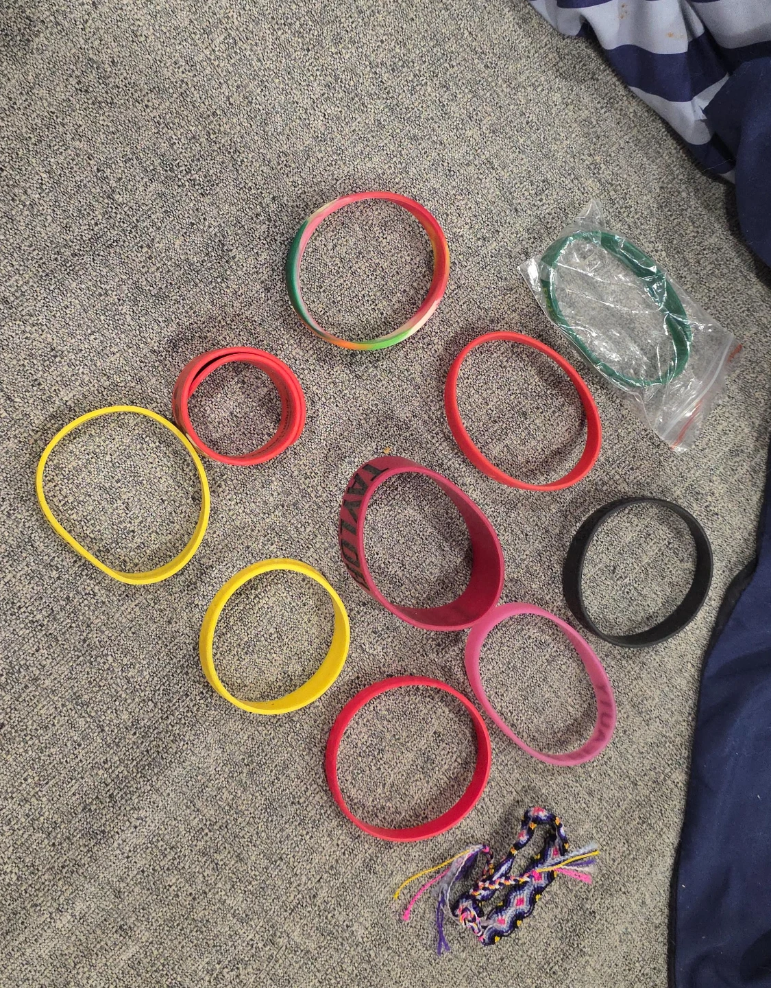 Assorted Silicone Wristbands and Bracelet
