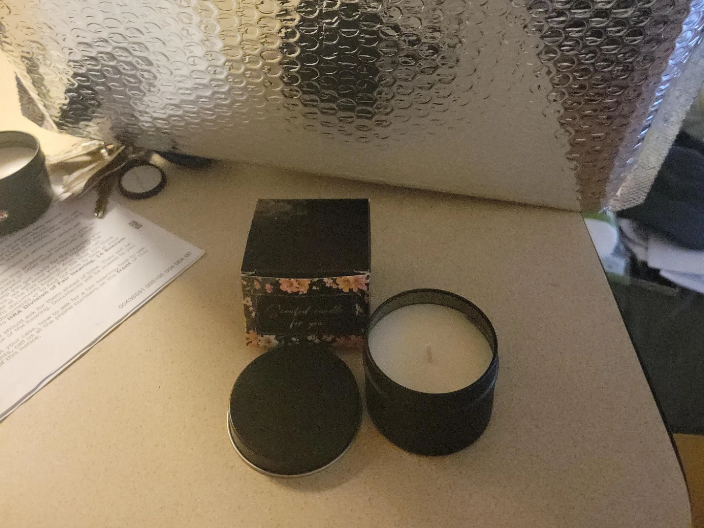 Scented Candle in Black Tin