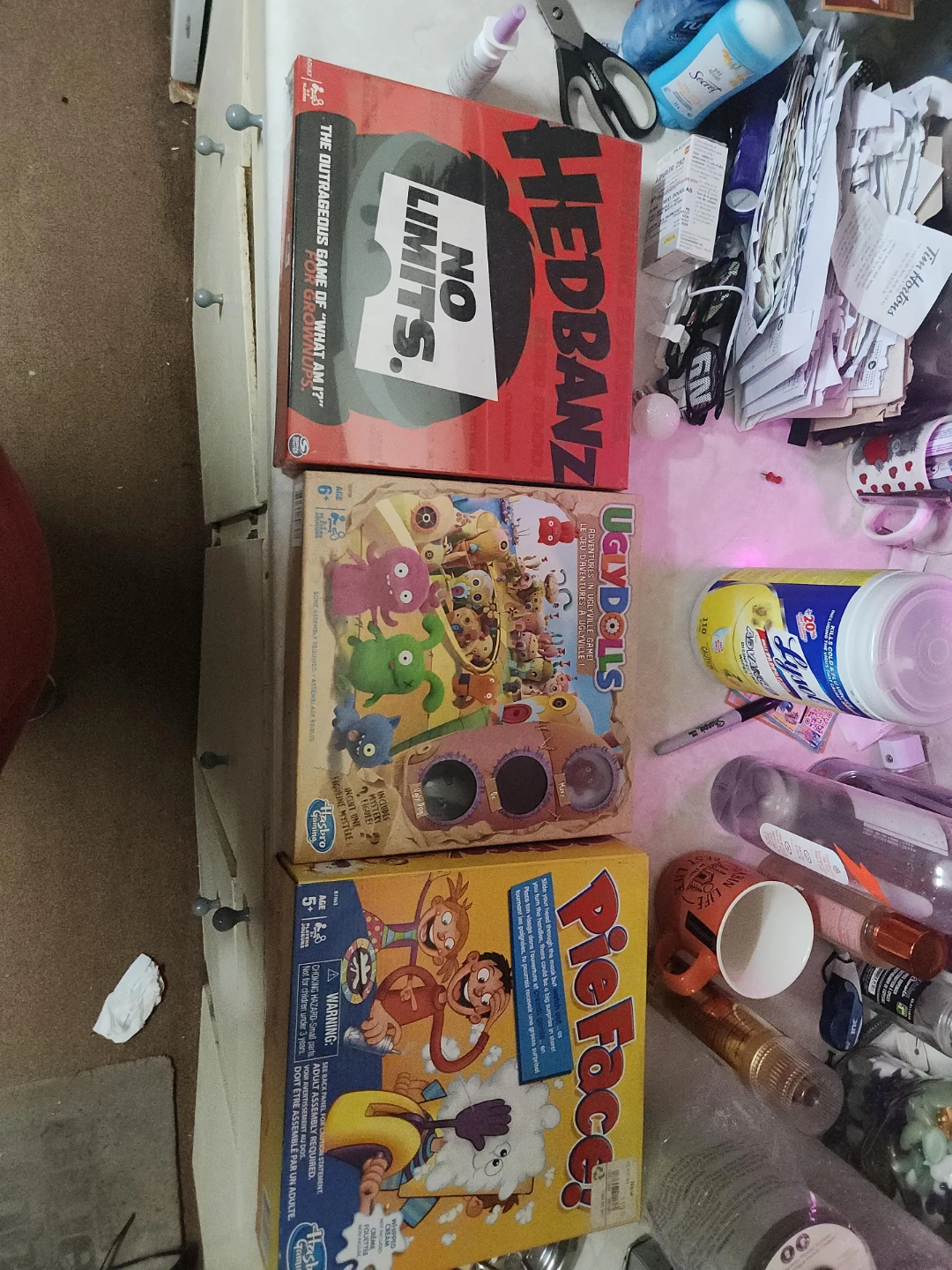 Set of 3 Hasbro and Spin Master Party Games