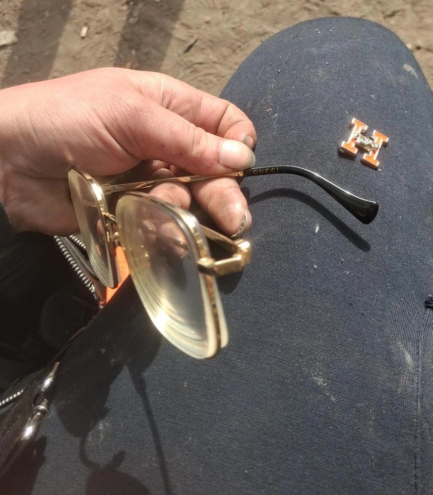 Gucci Gold-Tone Sunglasses