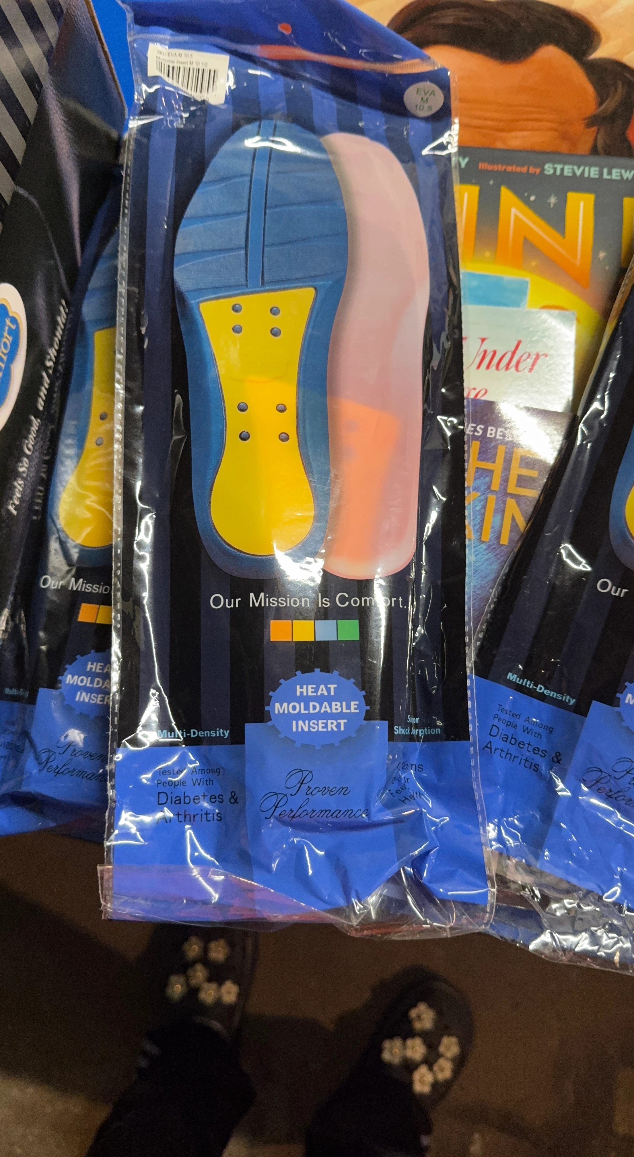 Heat Moldable Shoe Inserts Size 10.5