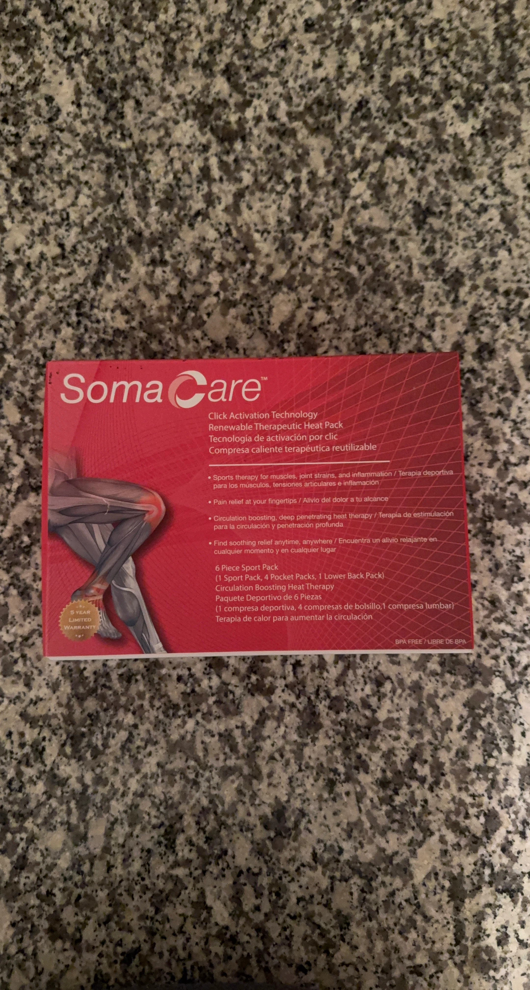 SomaCare 6-Piece Reusable Heat Pack Set