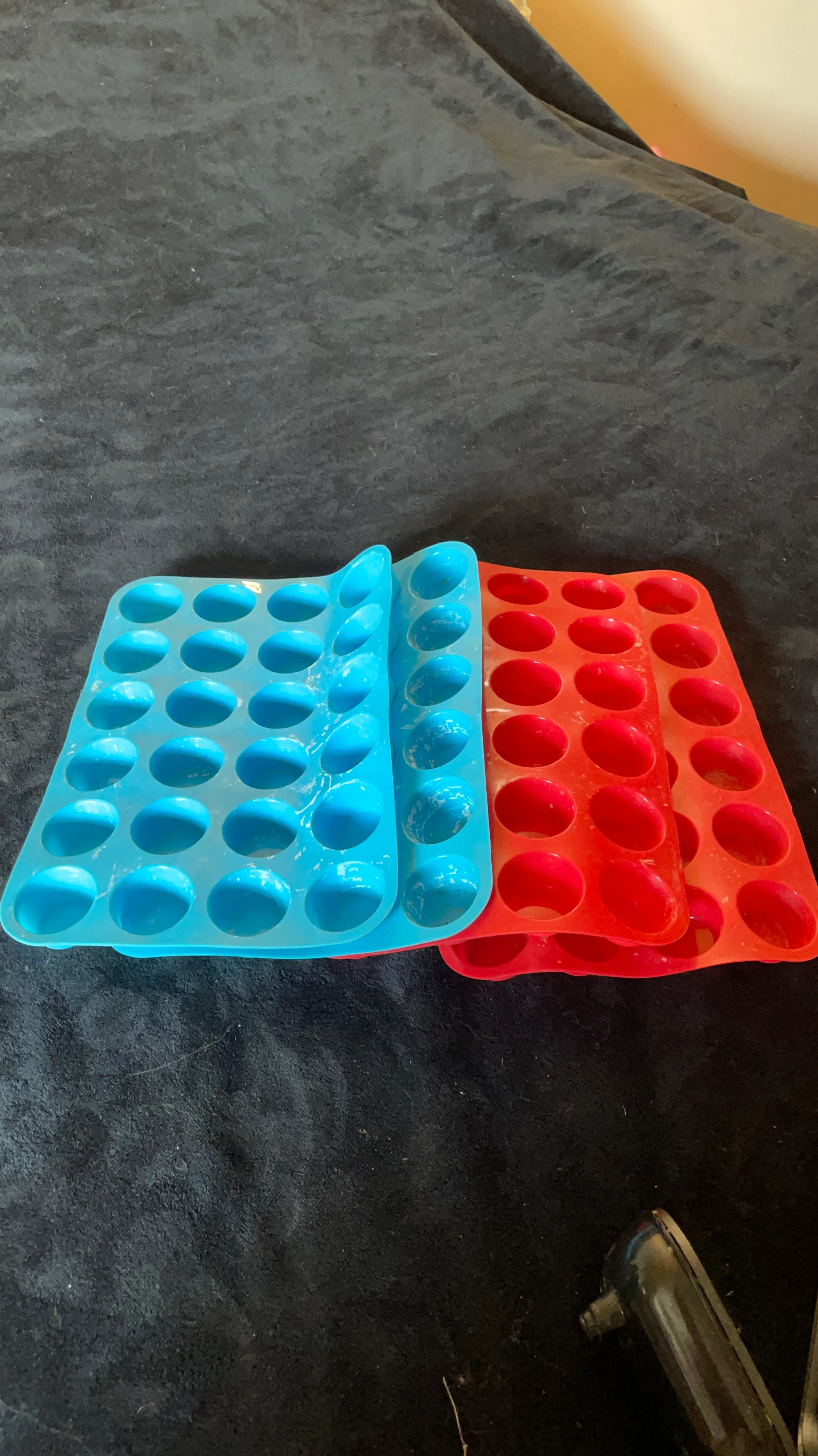 Four Silicone Mini Muffin Trays