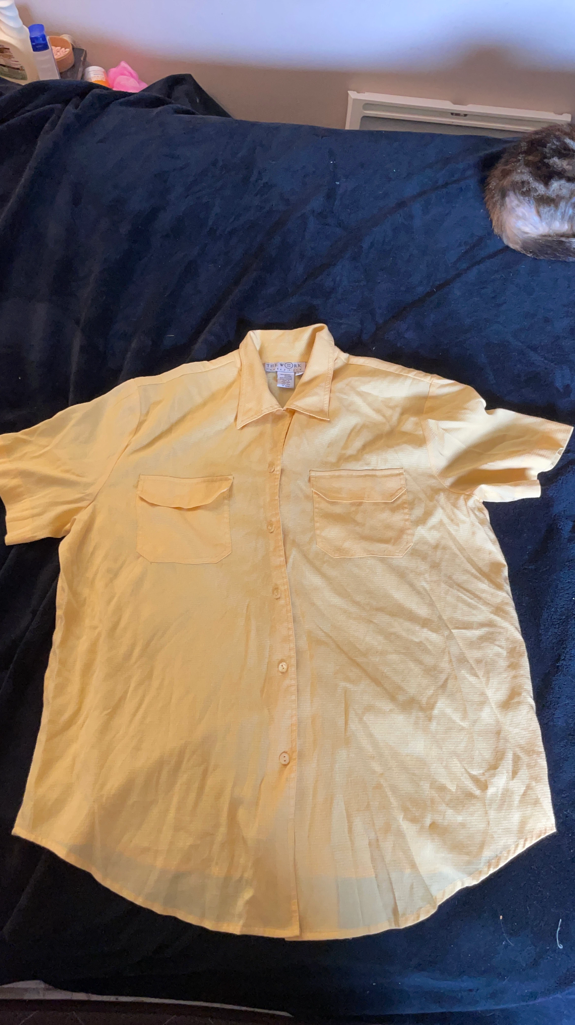 The Work Yellow Button-Up Shirt