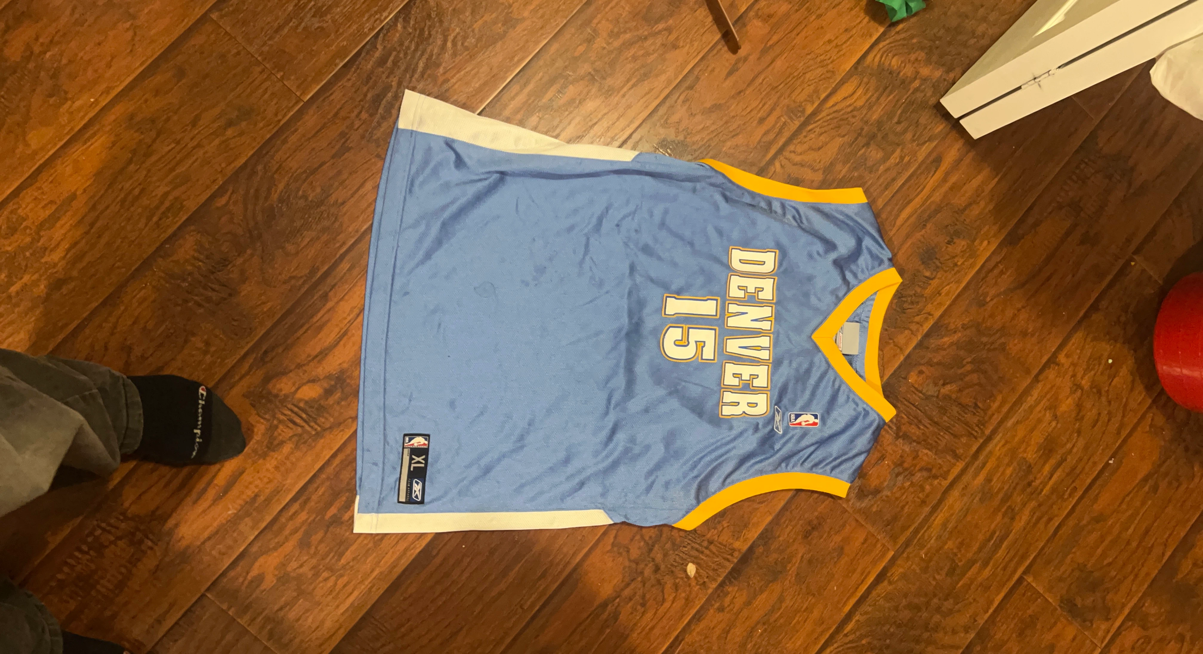 Reebok Denver Nuggets 15 Basketball Jersey