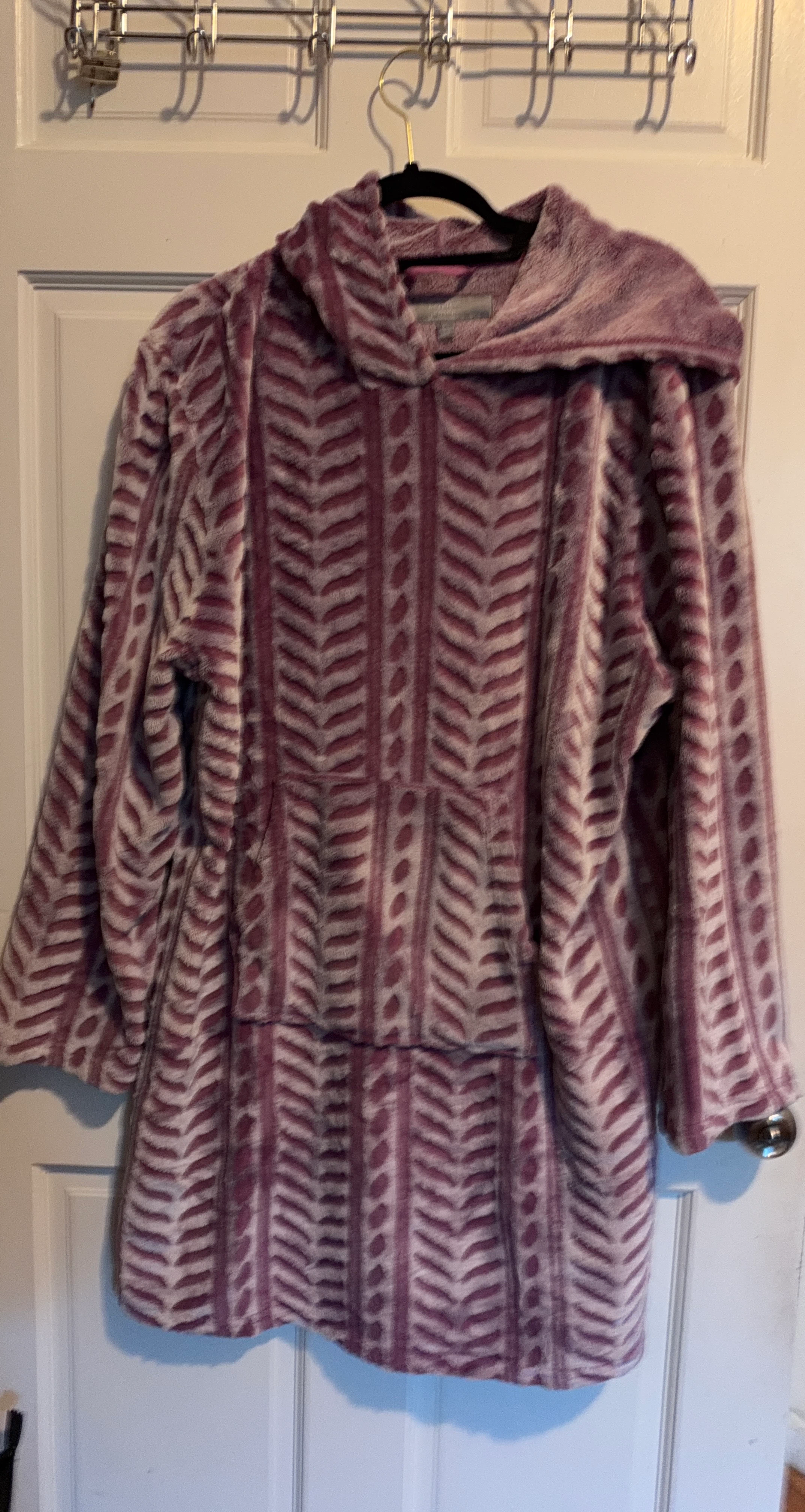 Primark Purple Herringbone Fleece Hoodie