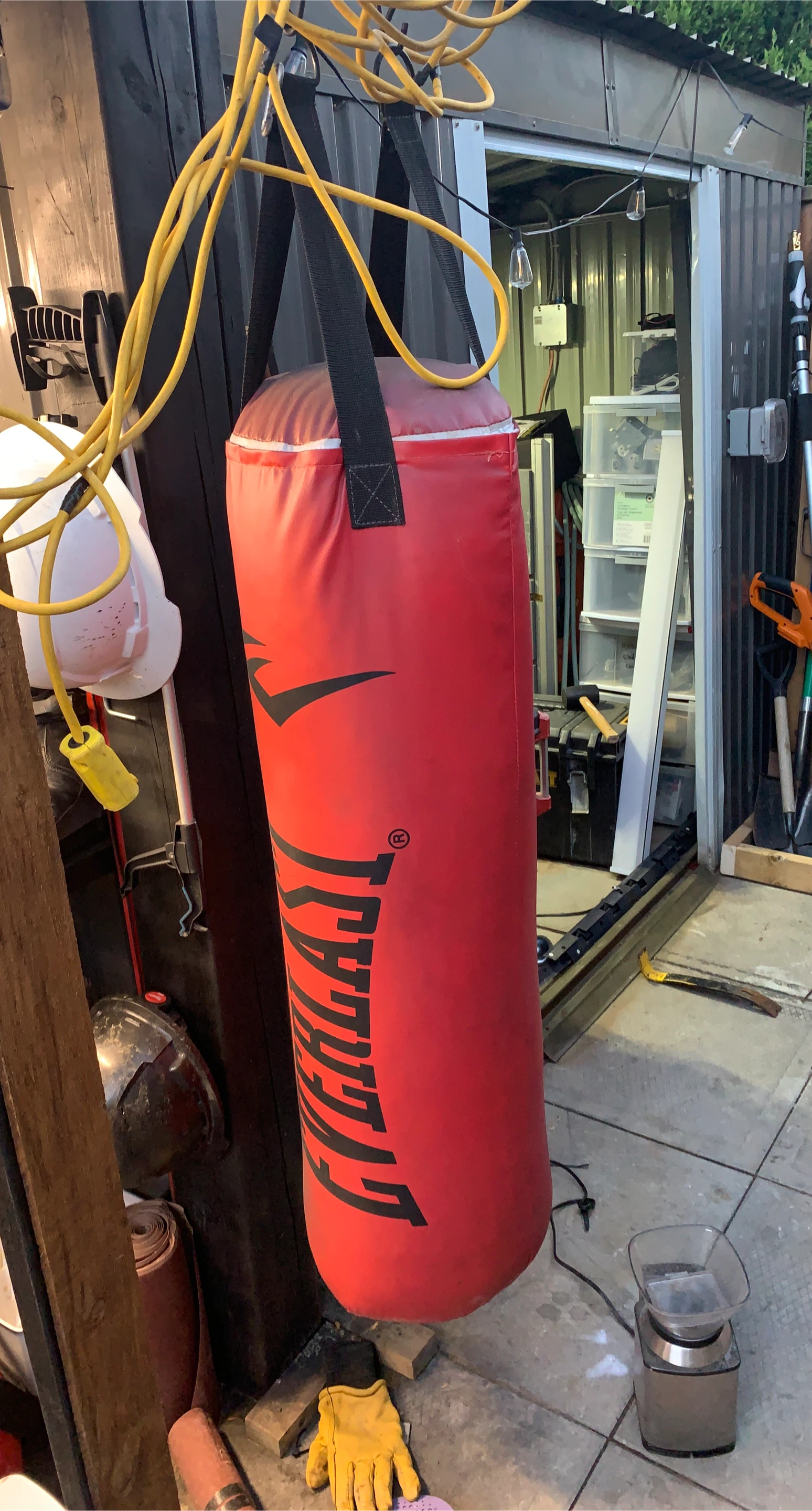 Everlast red heavy punching bag