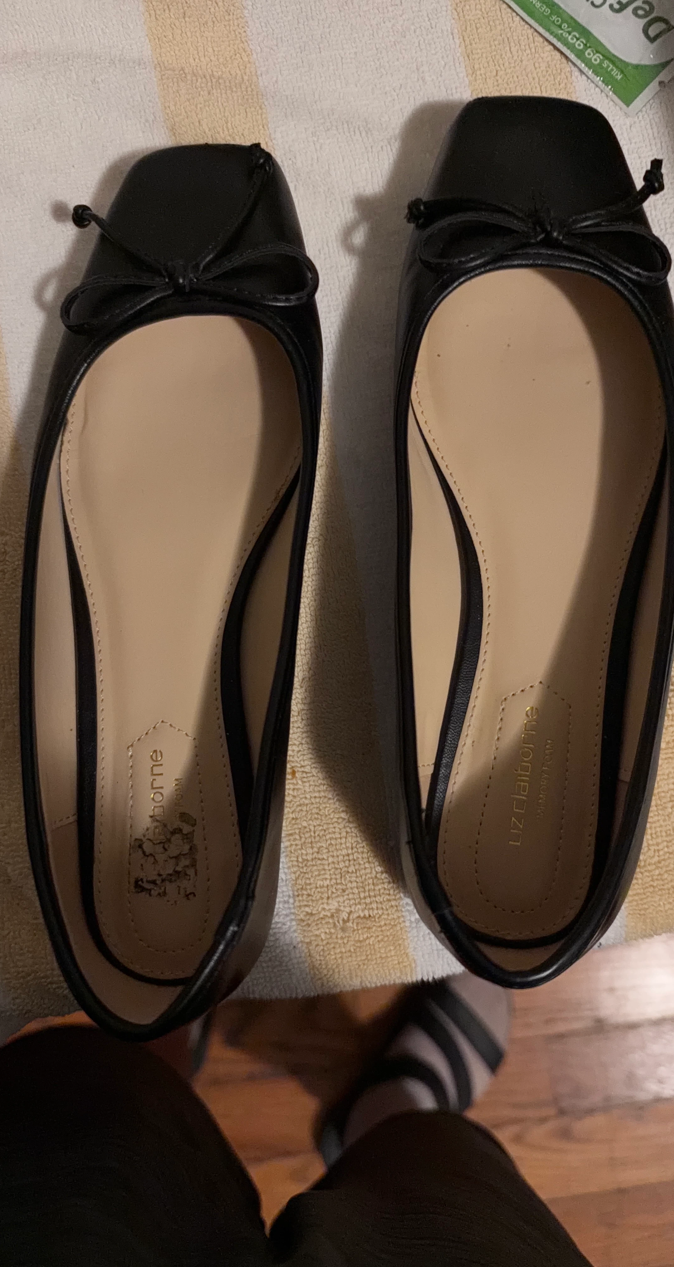 Liz Claiborne Black Ballet Flats