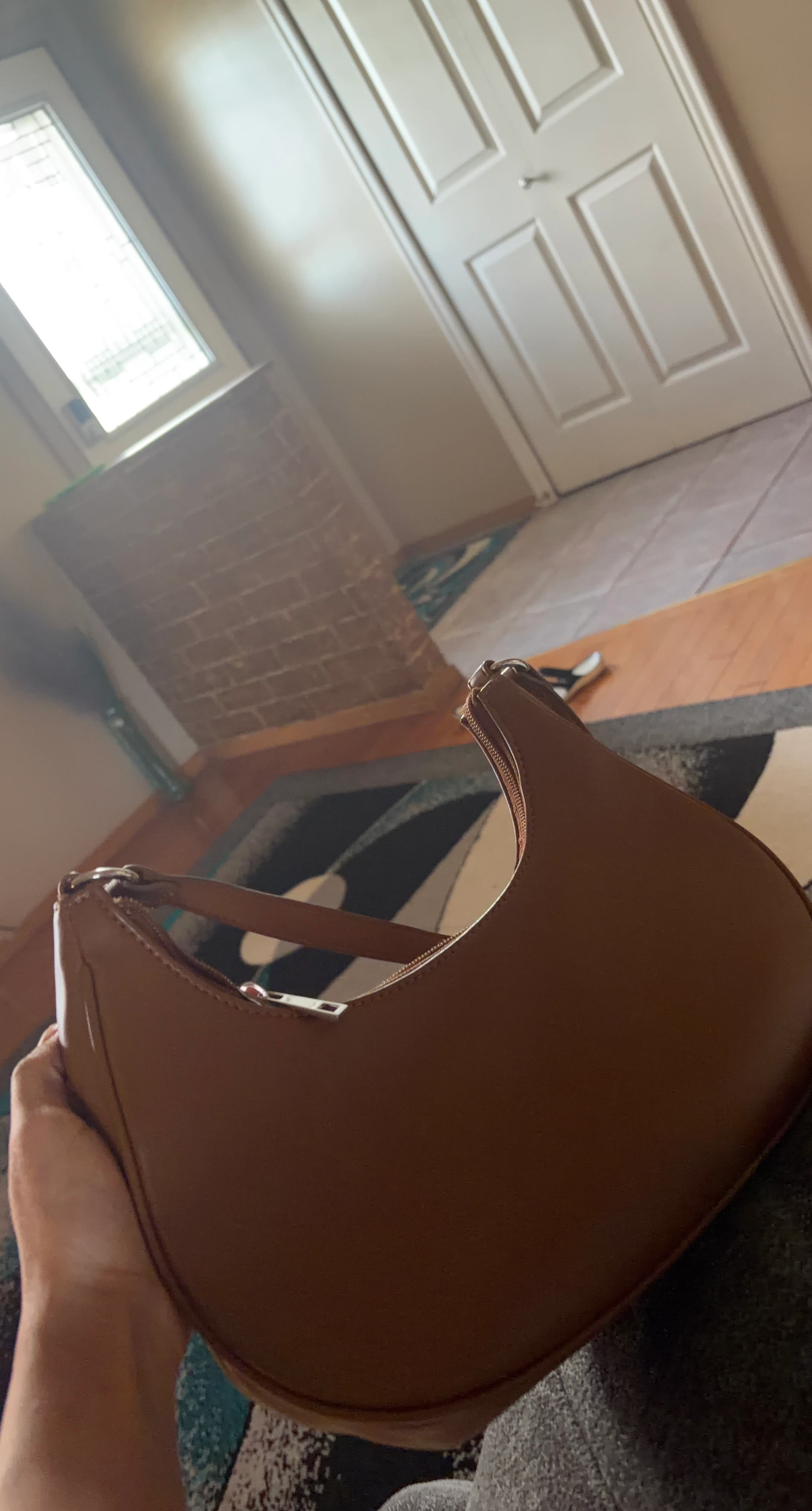 Brown hobo shoulder bag