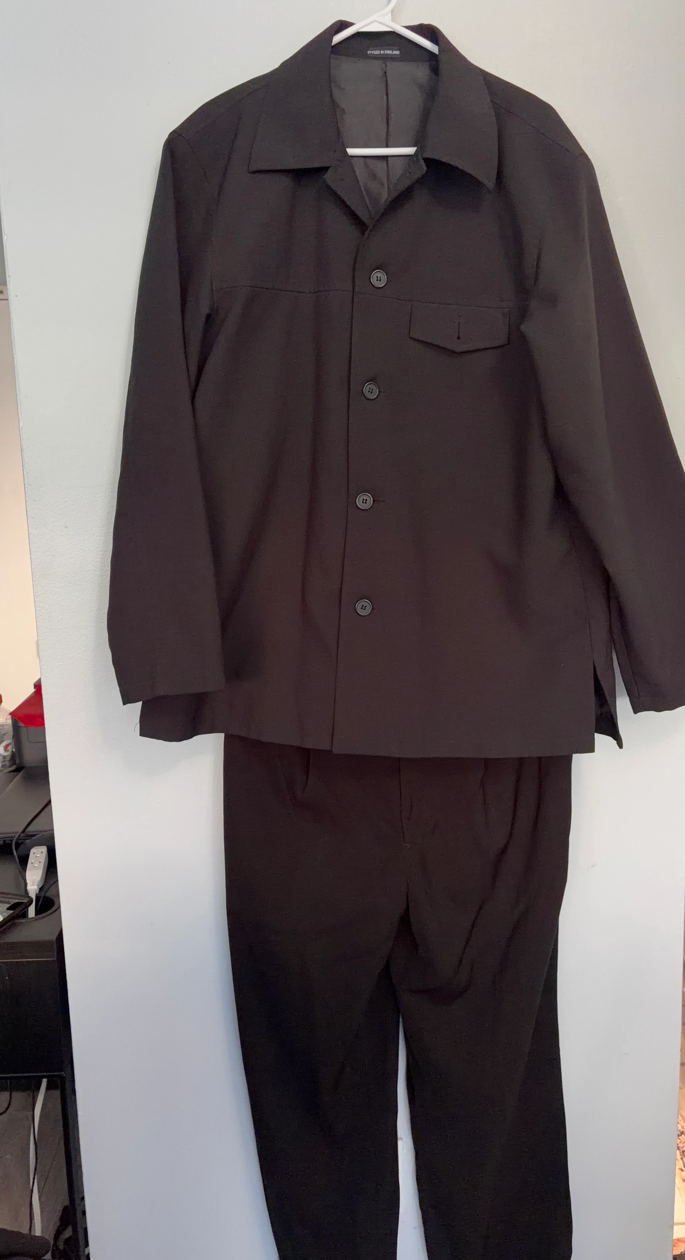 Black Styled in England Suit Set