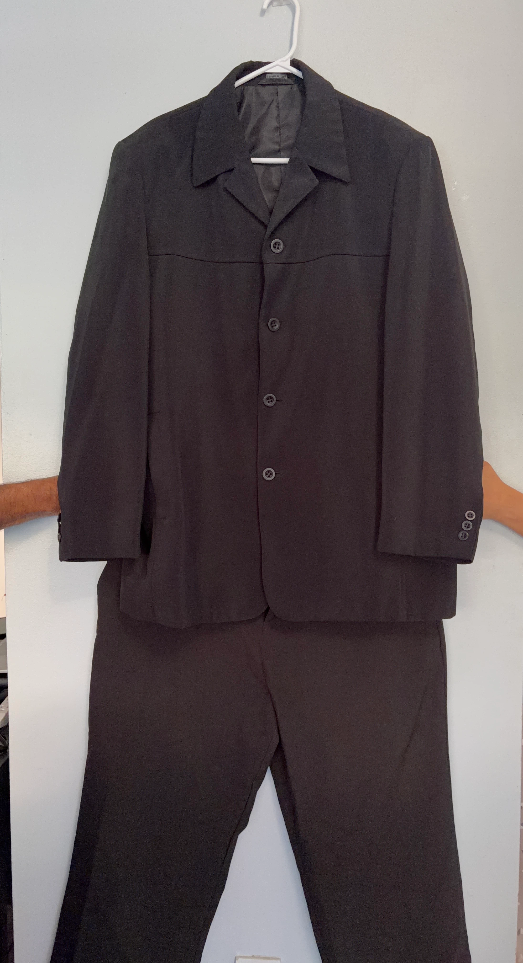 Black Two-Piece Suit Set