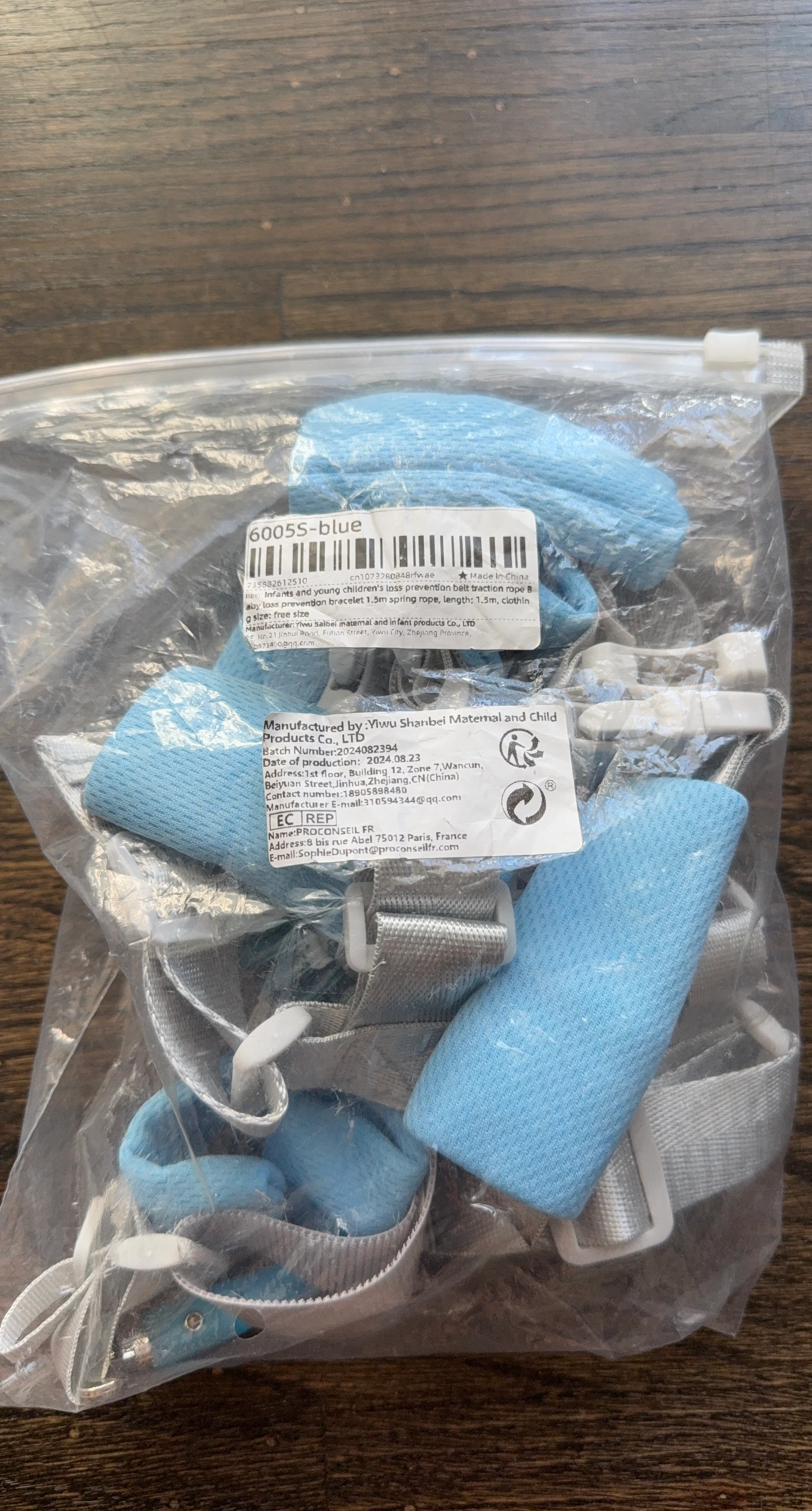 Baby Loss Prevention Traction Rope - Blue
