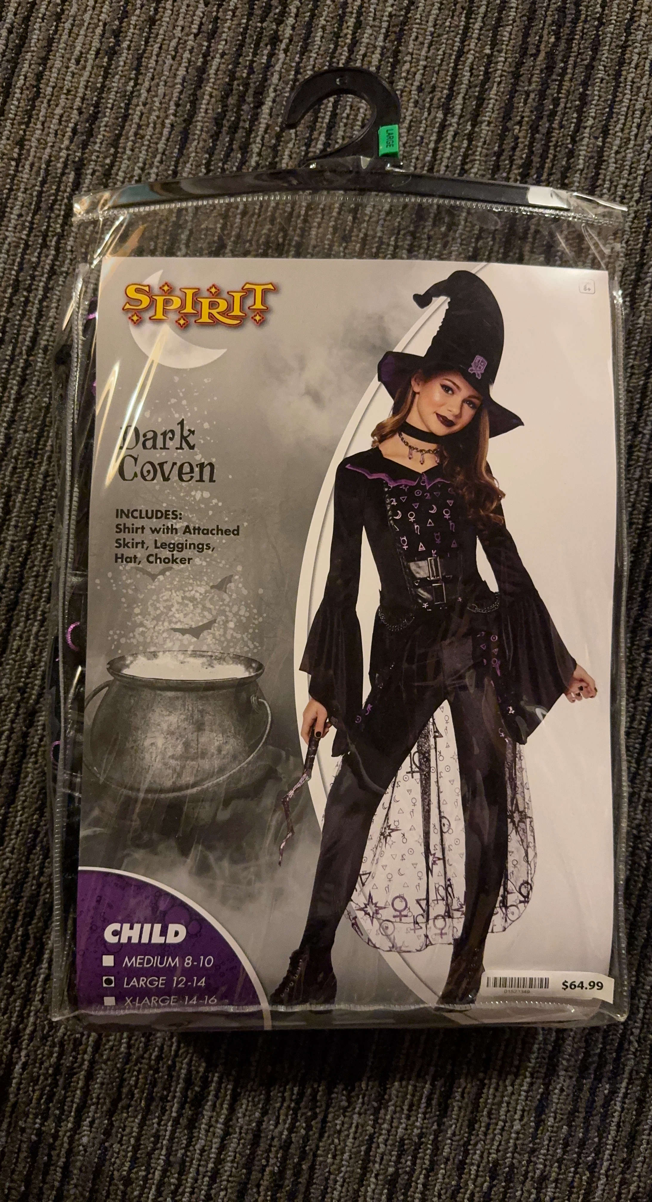Spirit Halloween Dark Coven Witch Costume Large