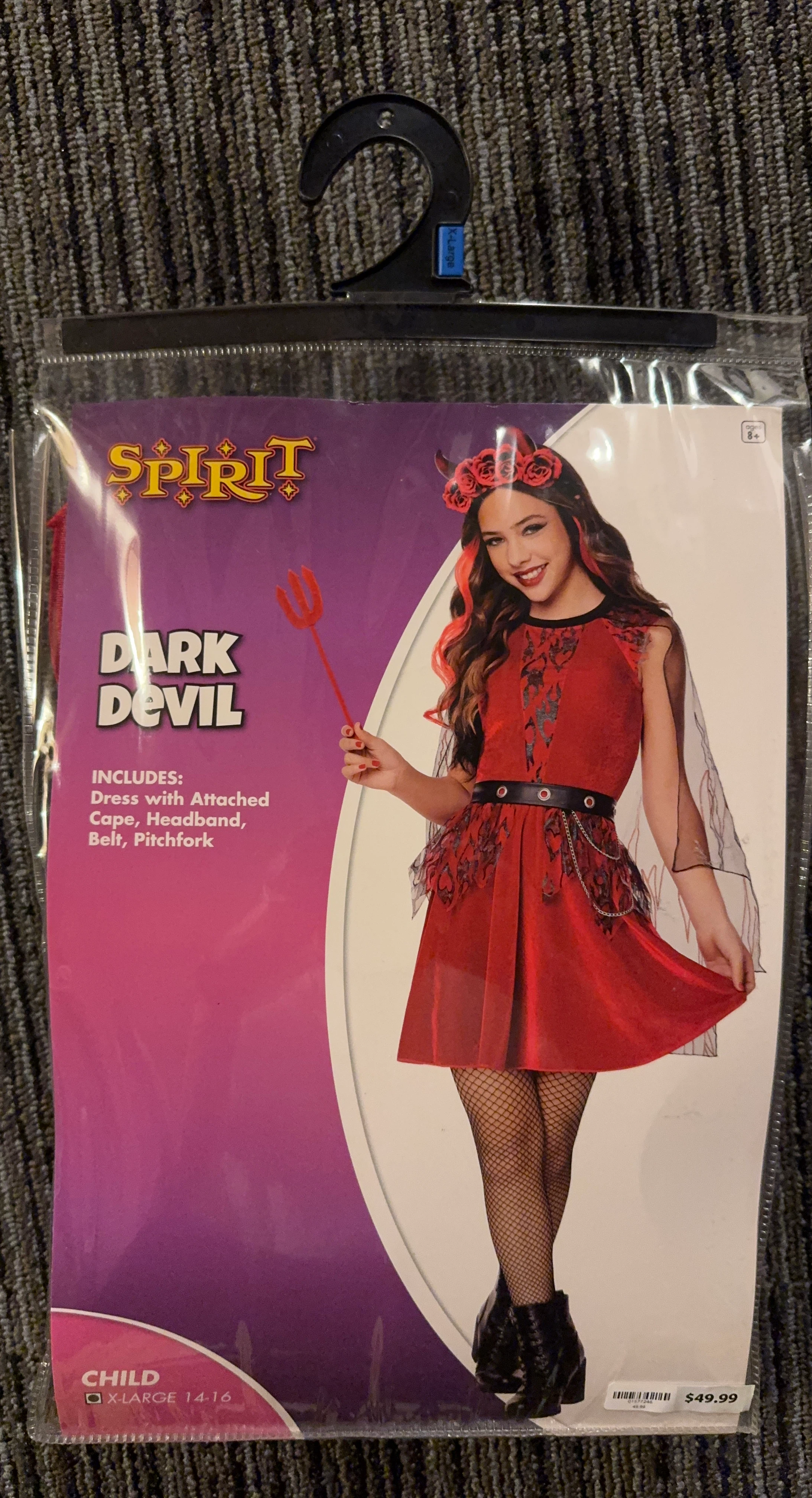 Spirit Halloween Dark Devil Costume X-Large 14-16