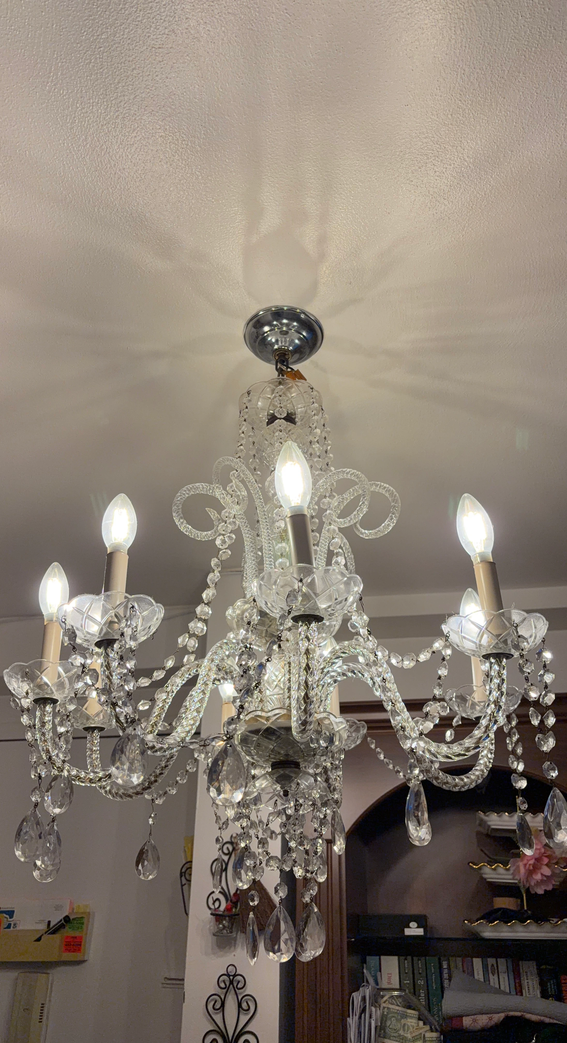 Clear Crystal 6-Light Chandelier