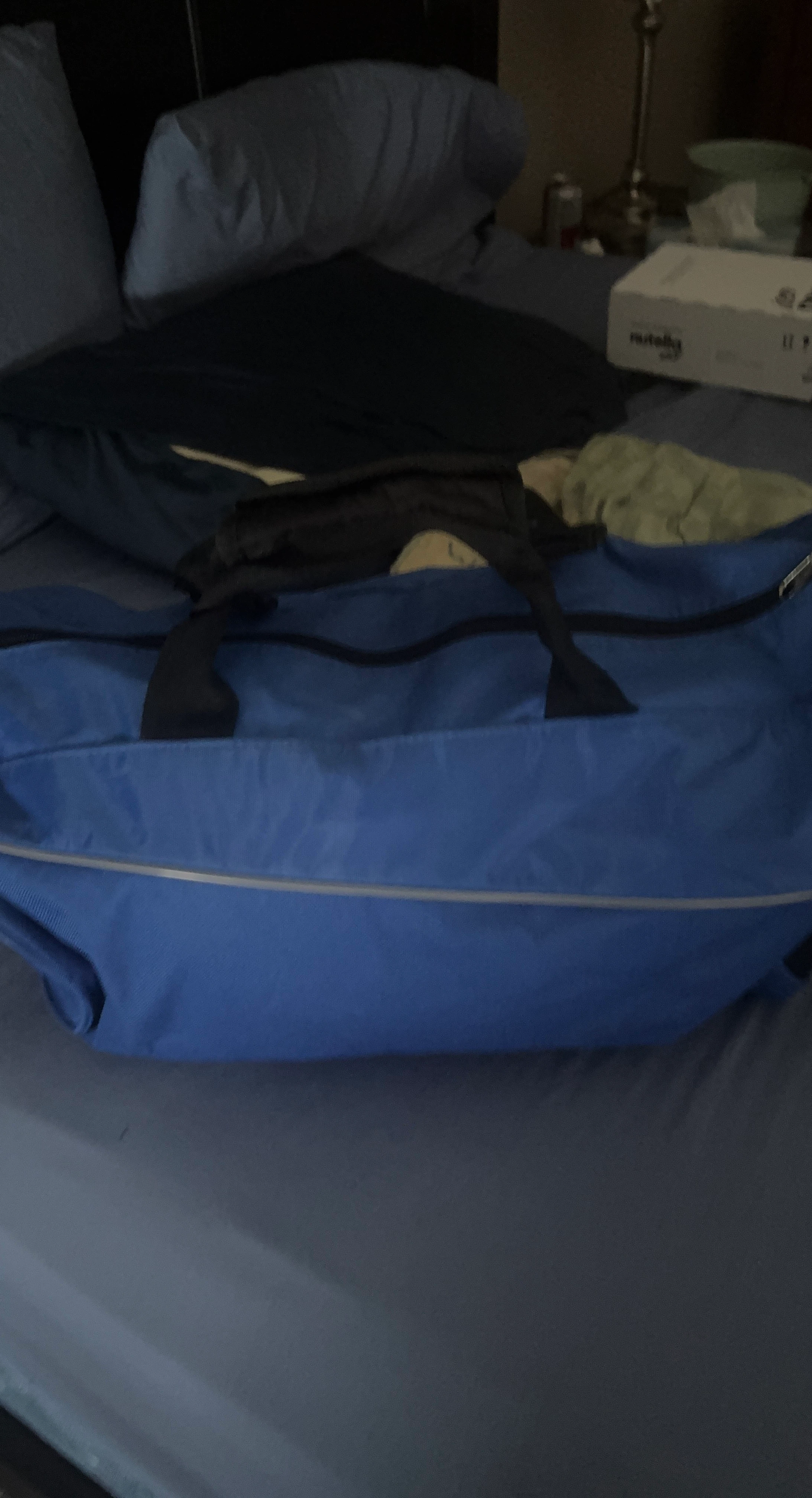 Blue Duffel Bag