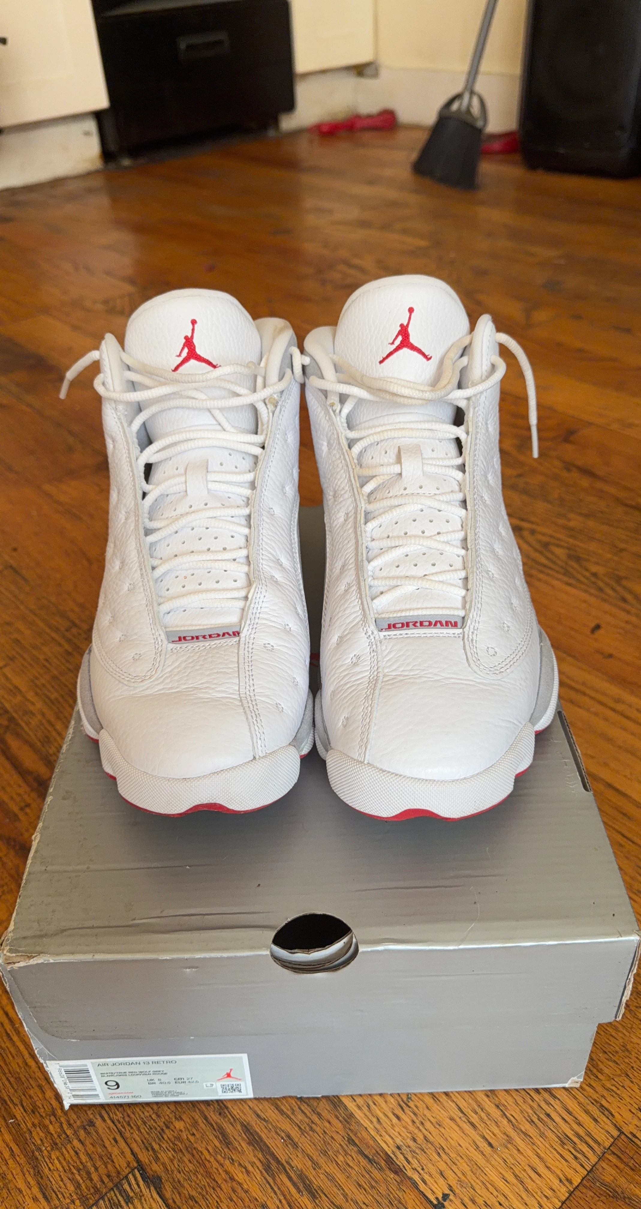 Air Jordan 13 Retro White/True Red-Wolf Grey