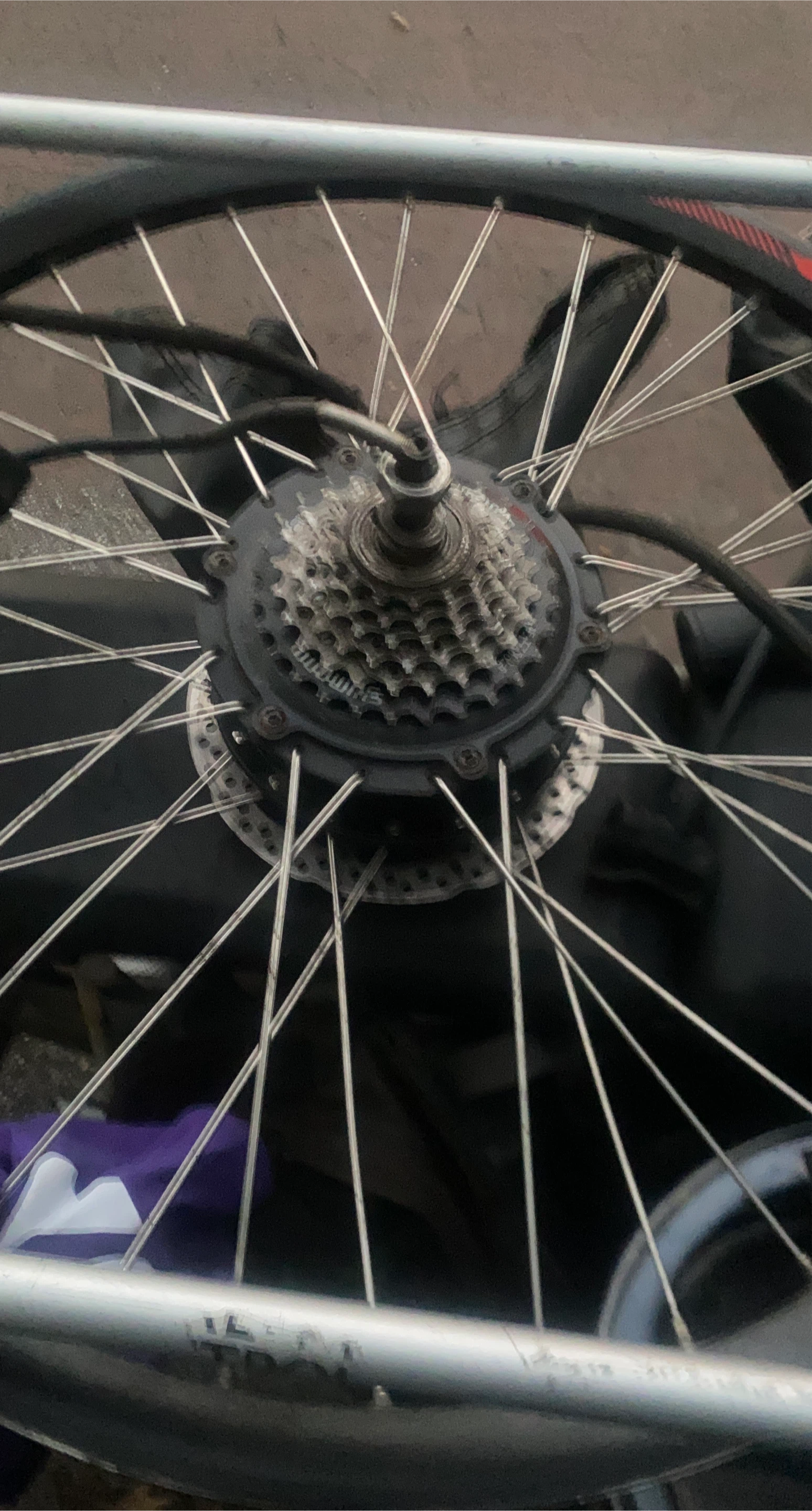 Shimano Rear Bicycle Wheel with Cassette