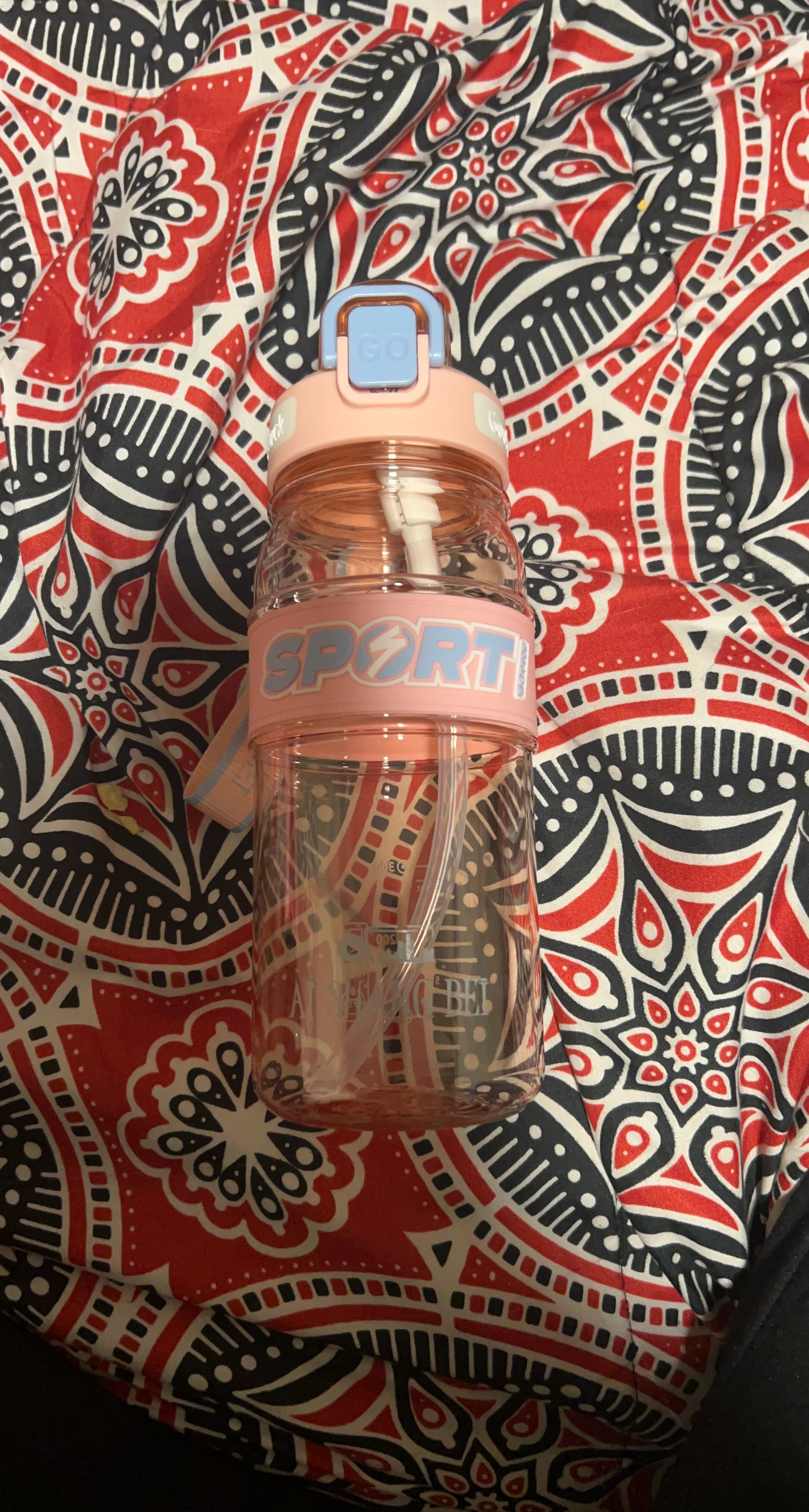 Pink Sport Water Bottle