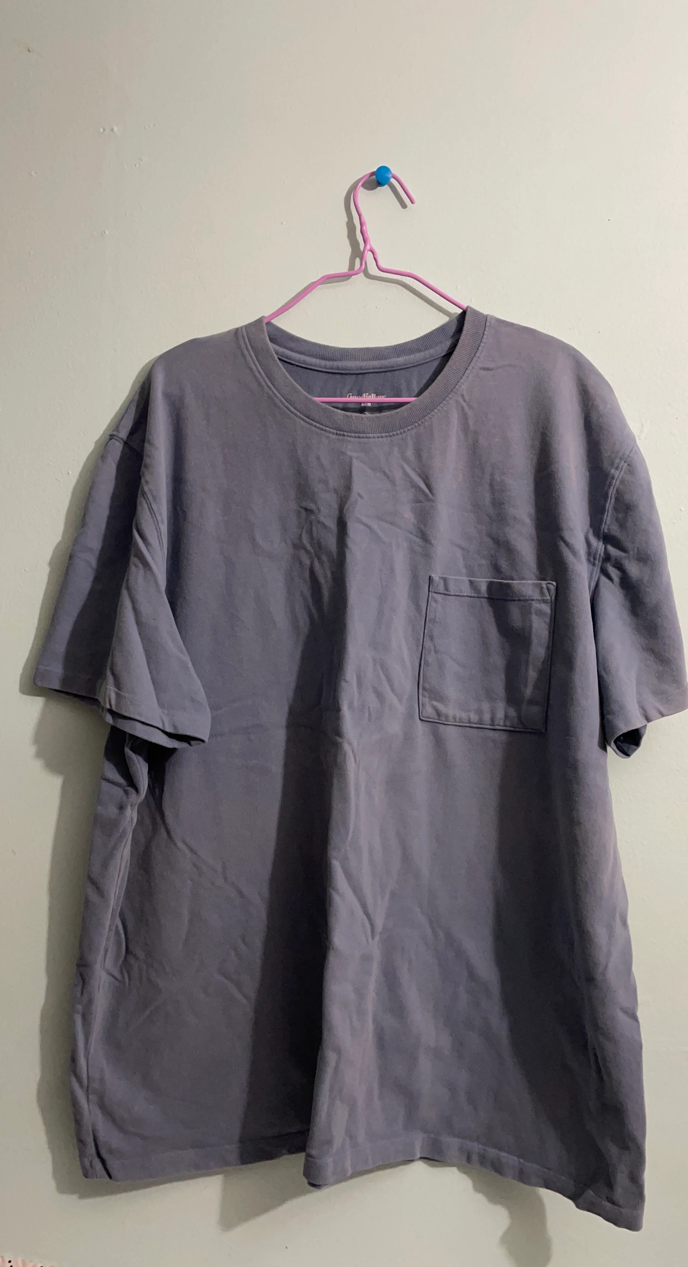 Goodfellow & Co XL Purple Pocket T-Shirt