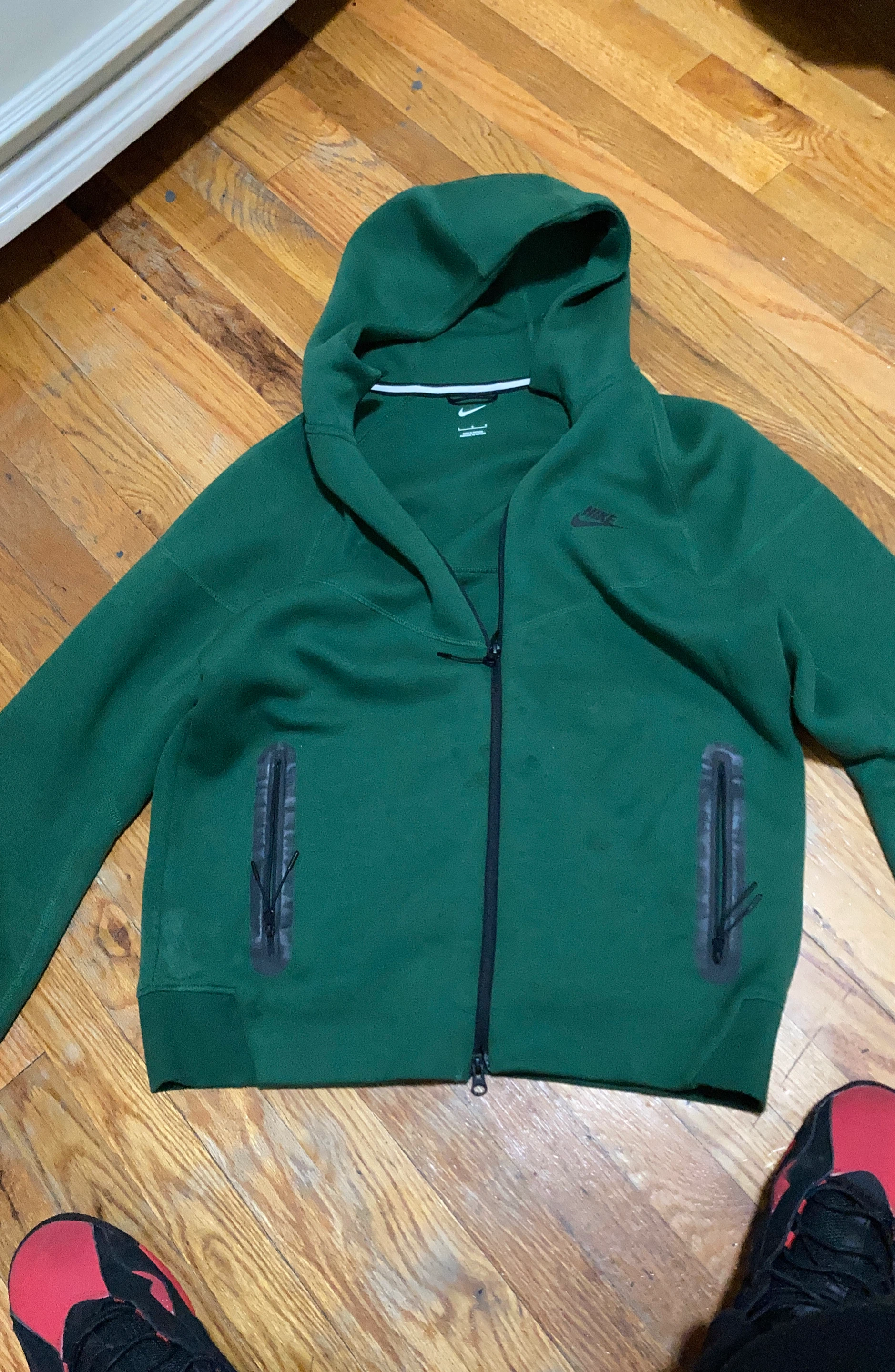 Nike Tech Fleece Full-Zip Hoodie Green